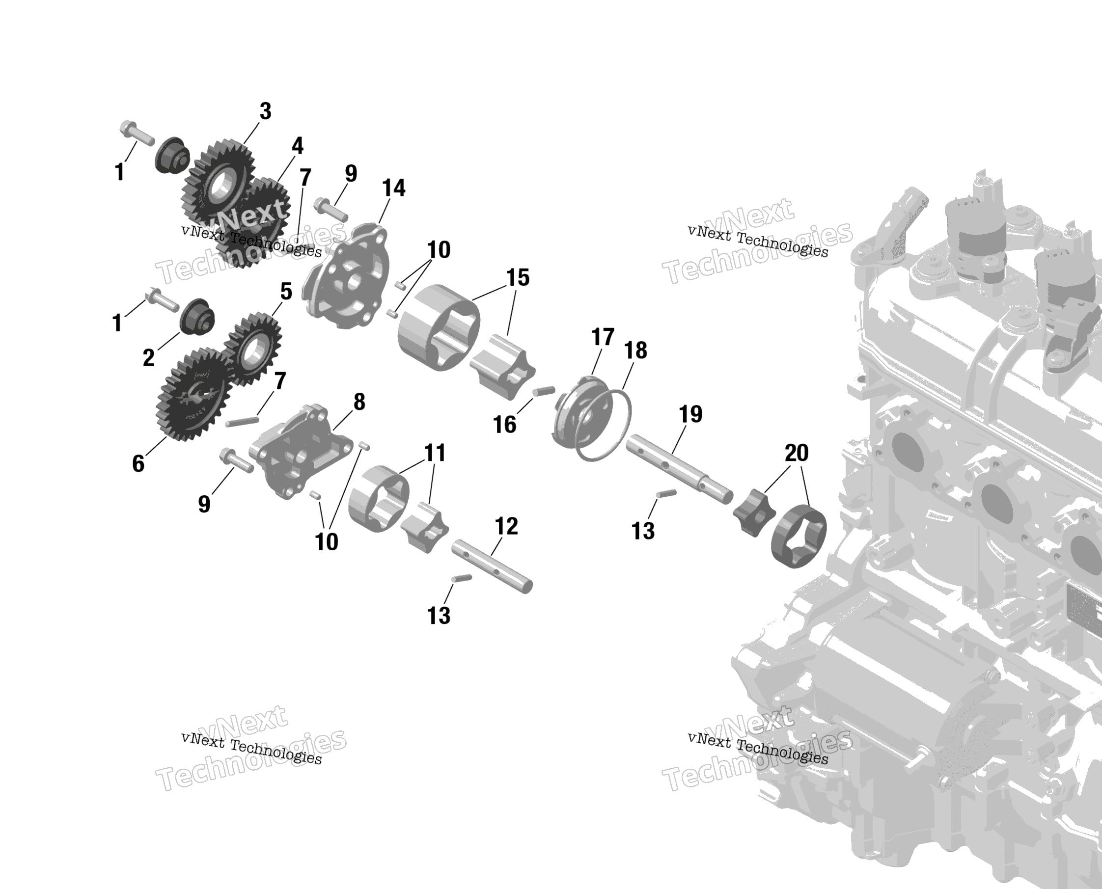 Rotax масляный насос