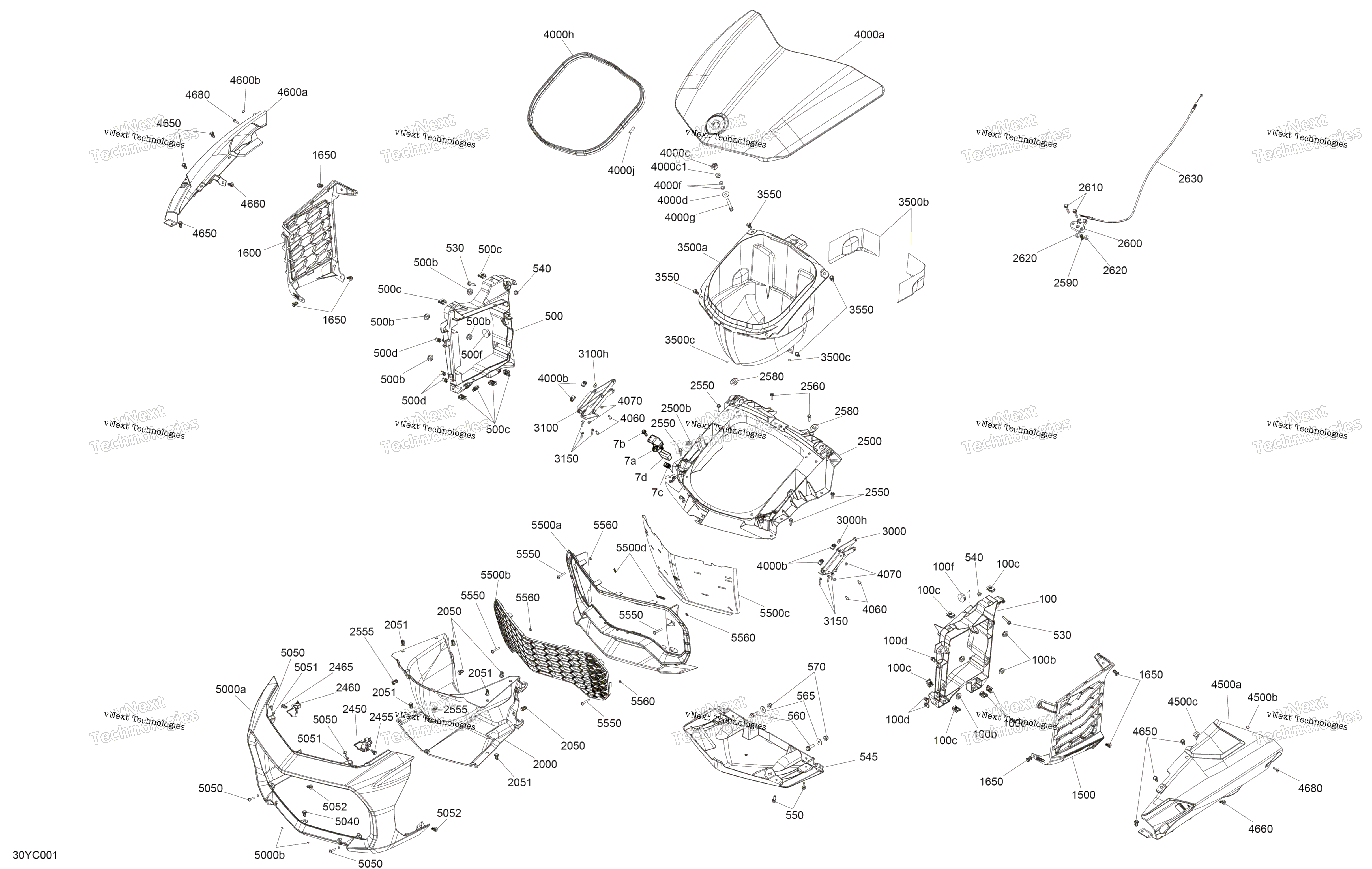 кузов передний Storage Tray