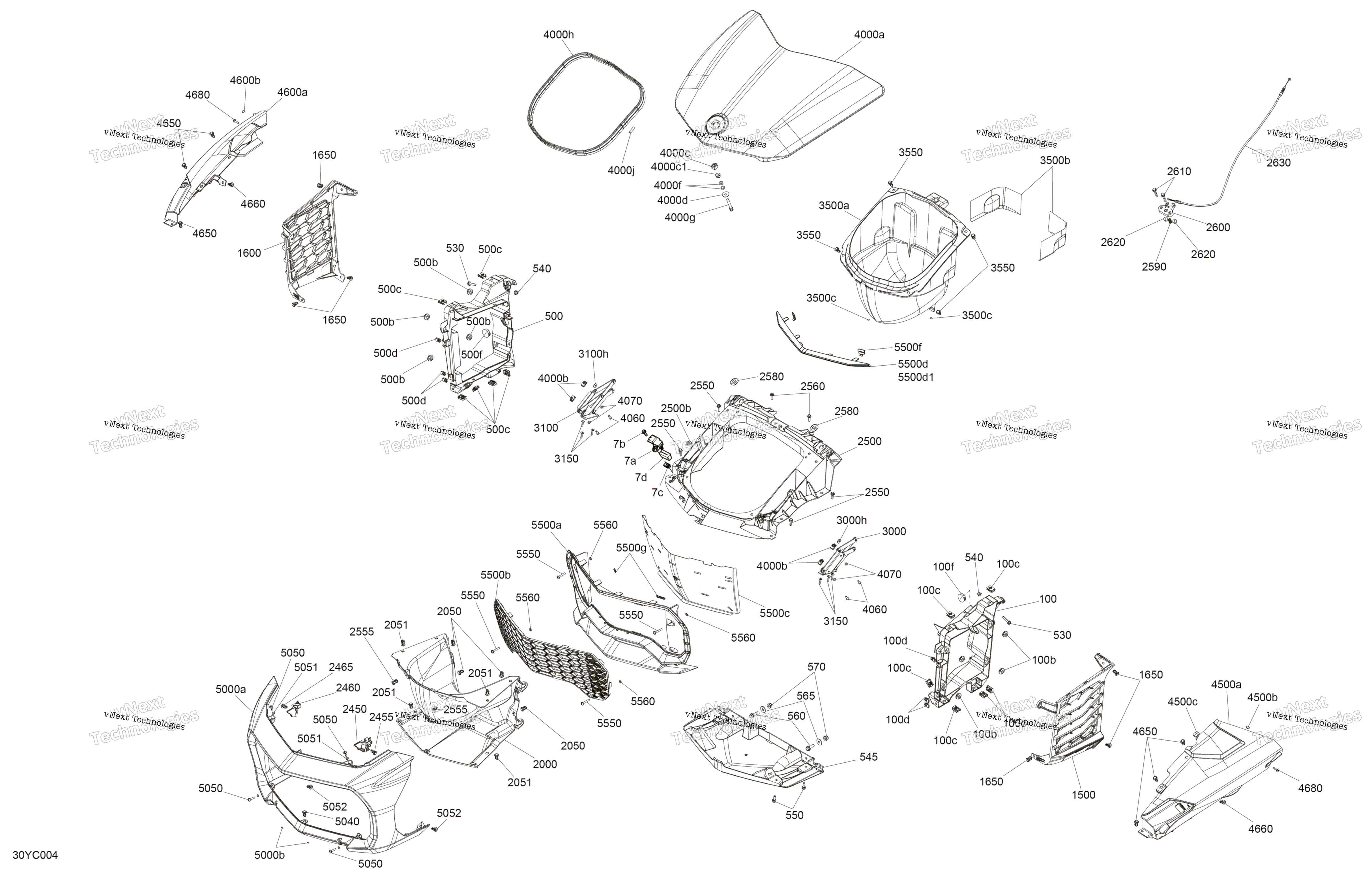 кузов передний Storage Tray