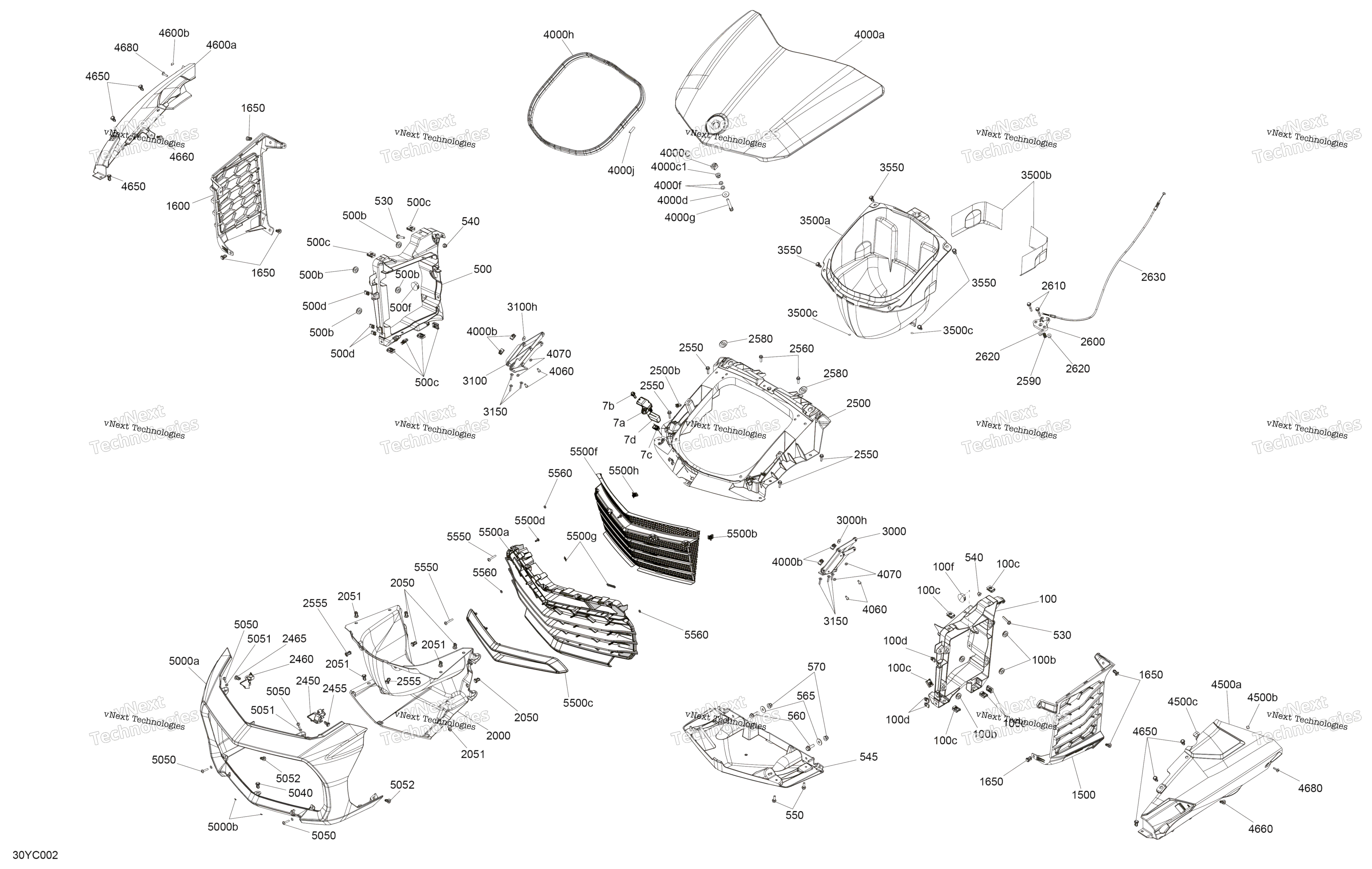 кузов передний Storage Tray