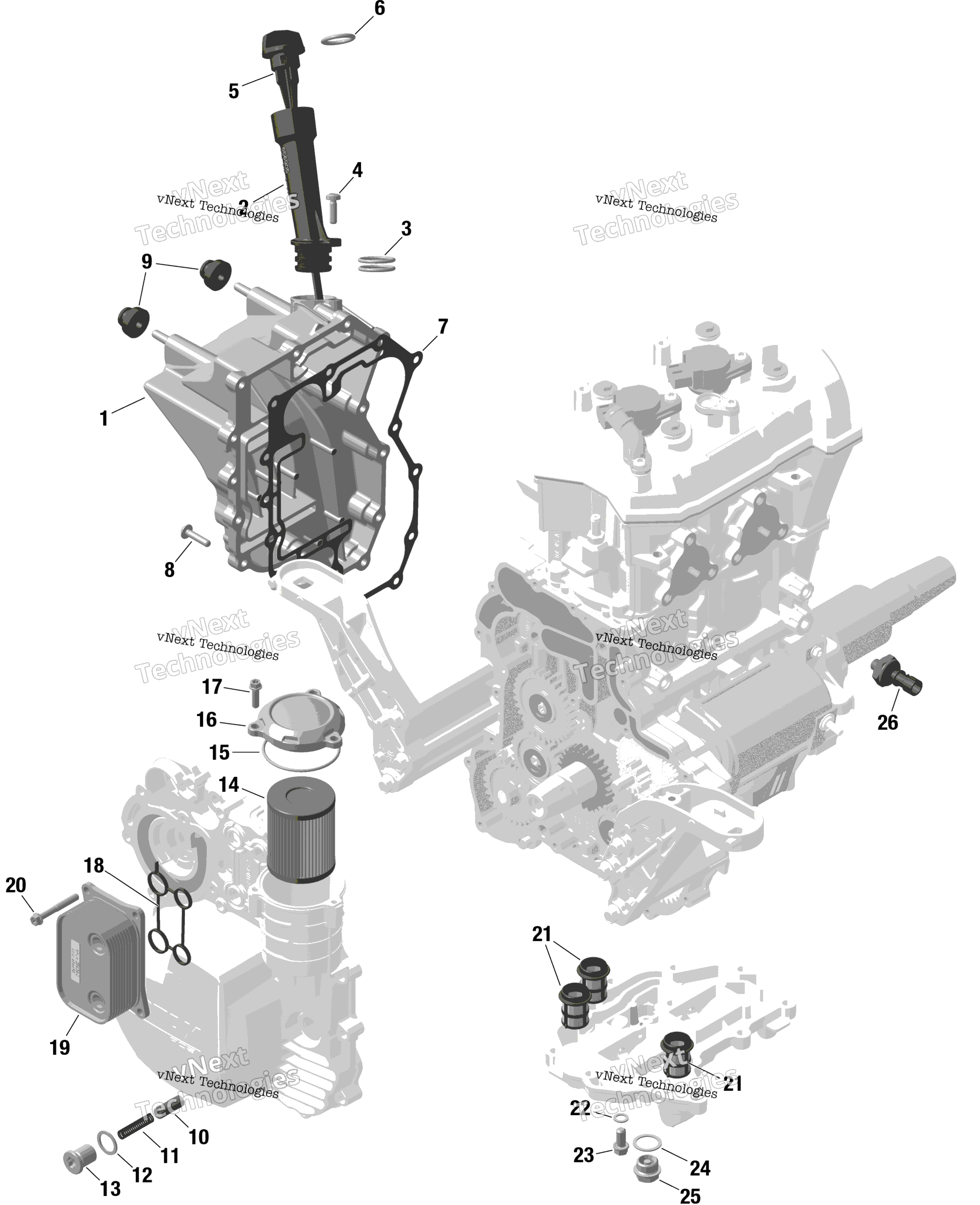 Rotax двигатель Lubrication