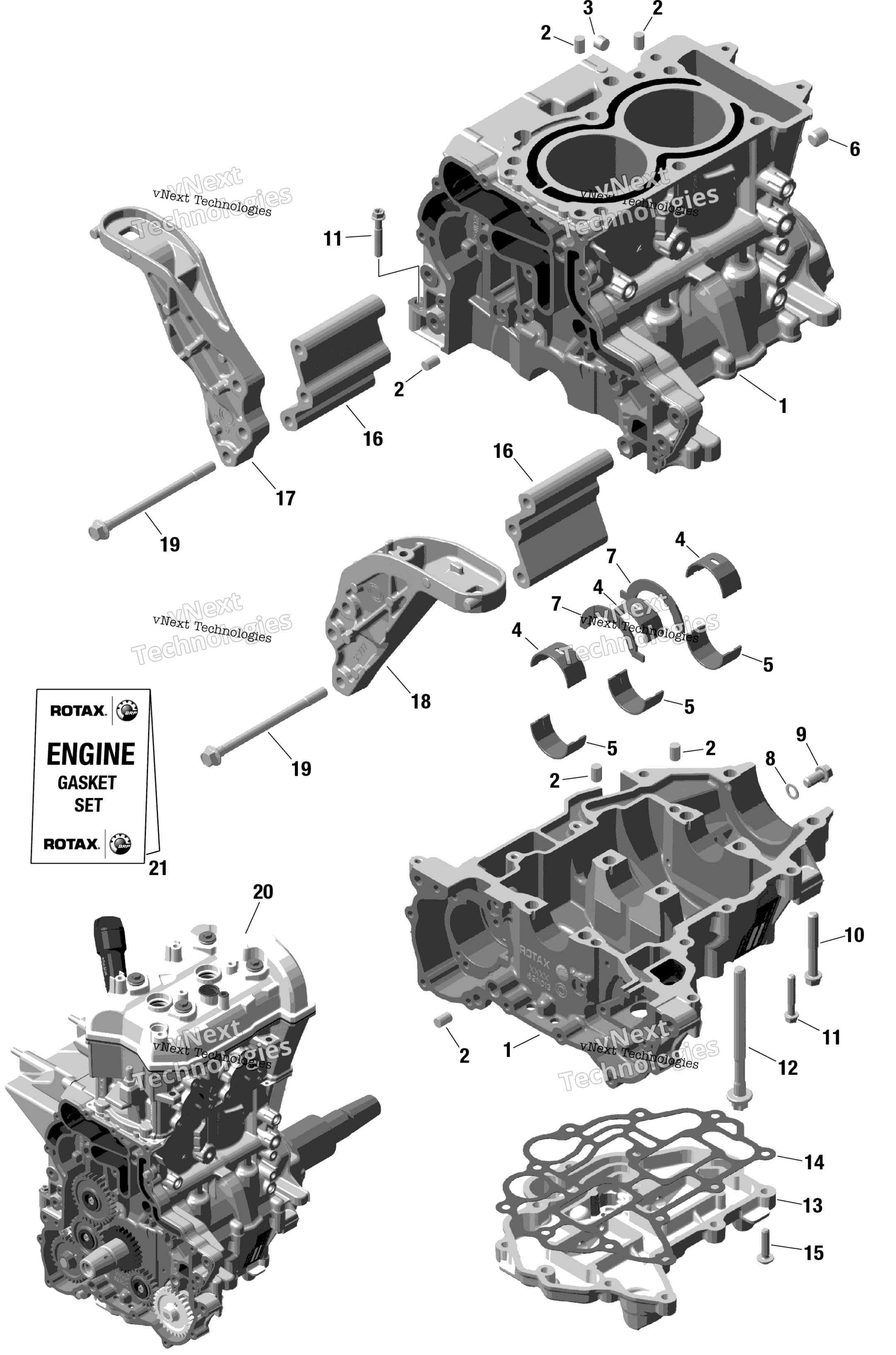Rotax Crankcase