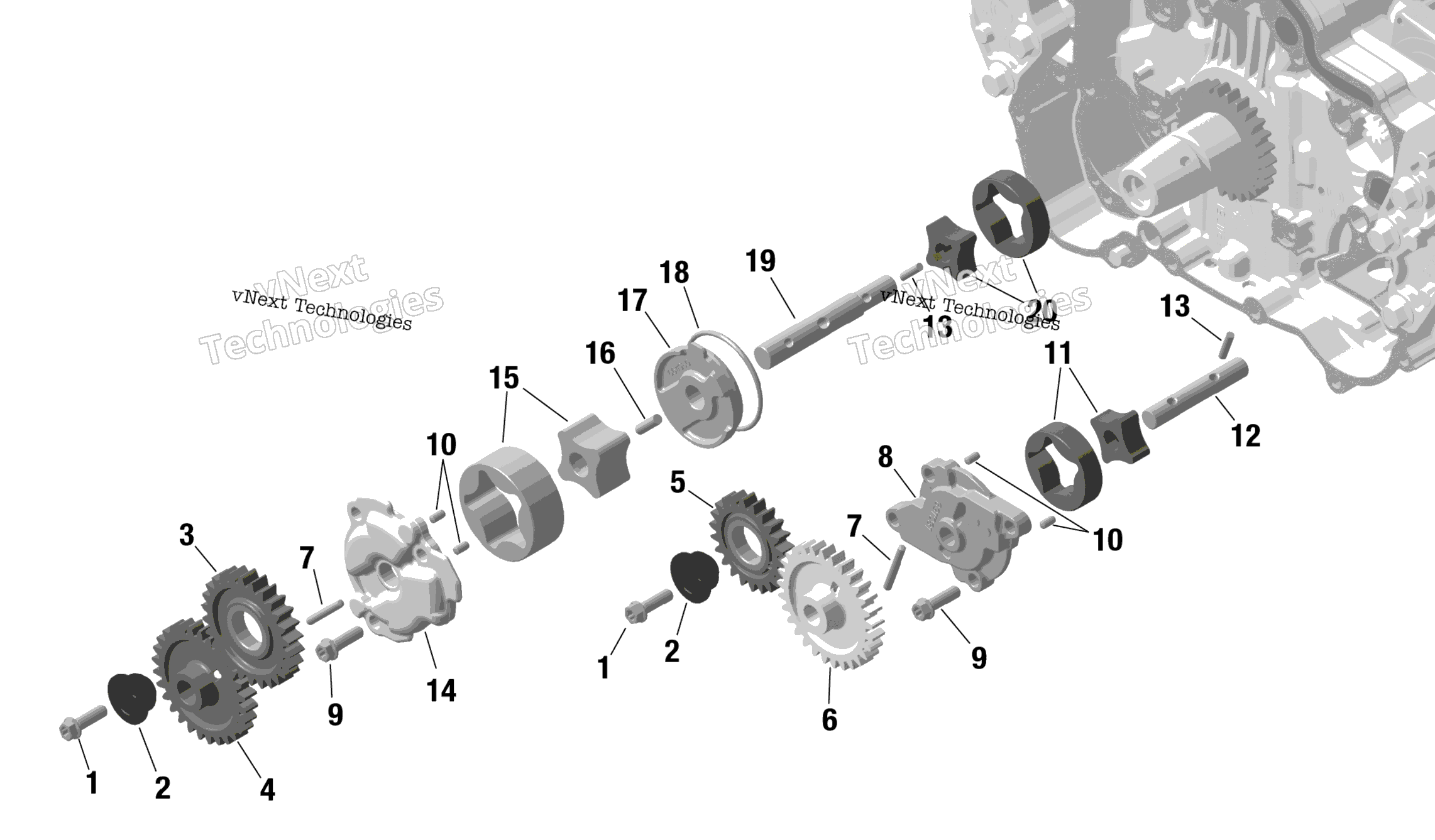 Rotax масляный насос