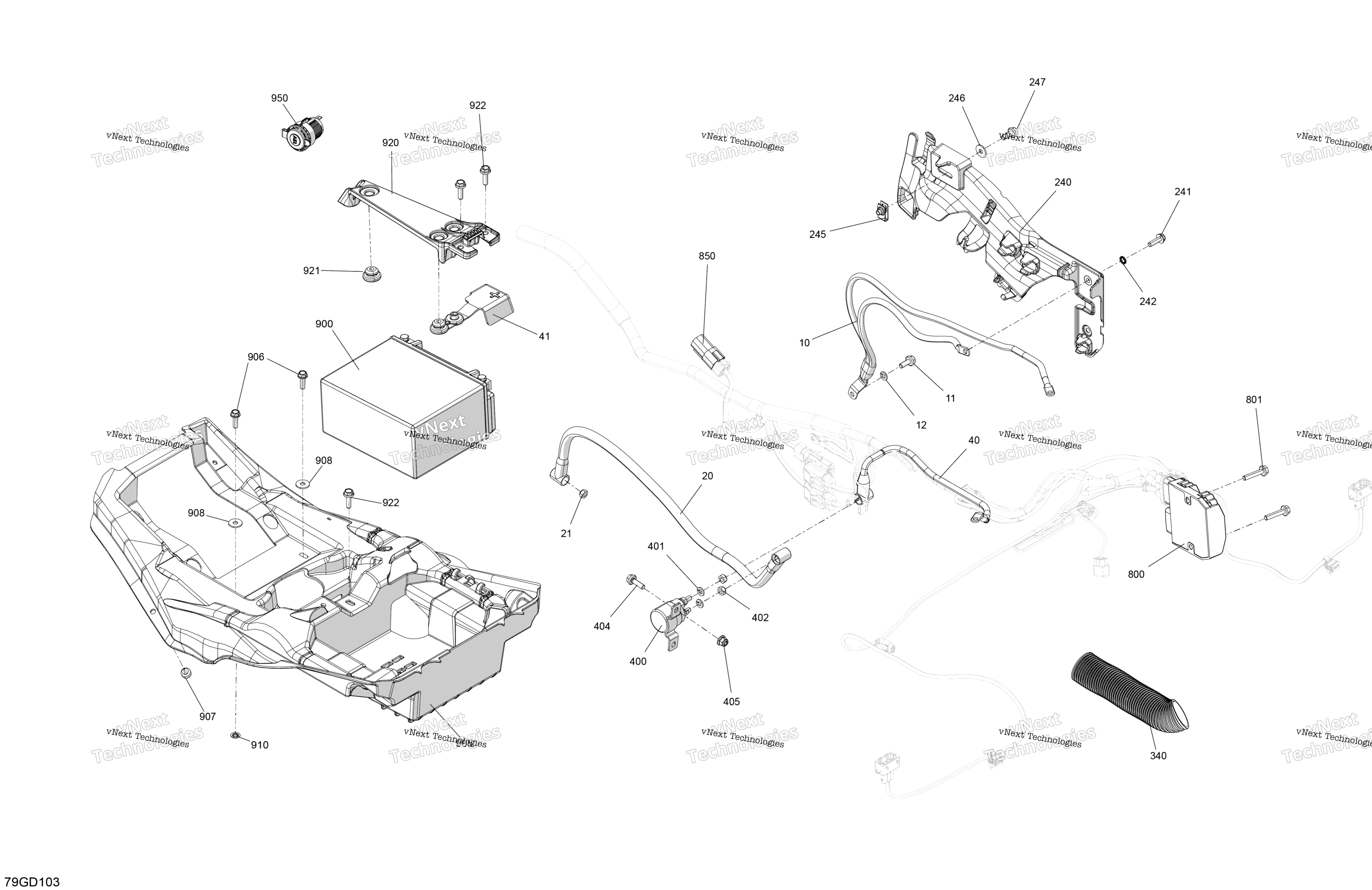 Электрооборудование - Rear Section