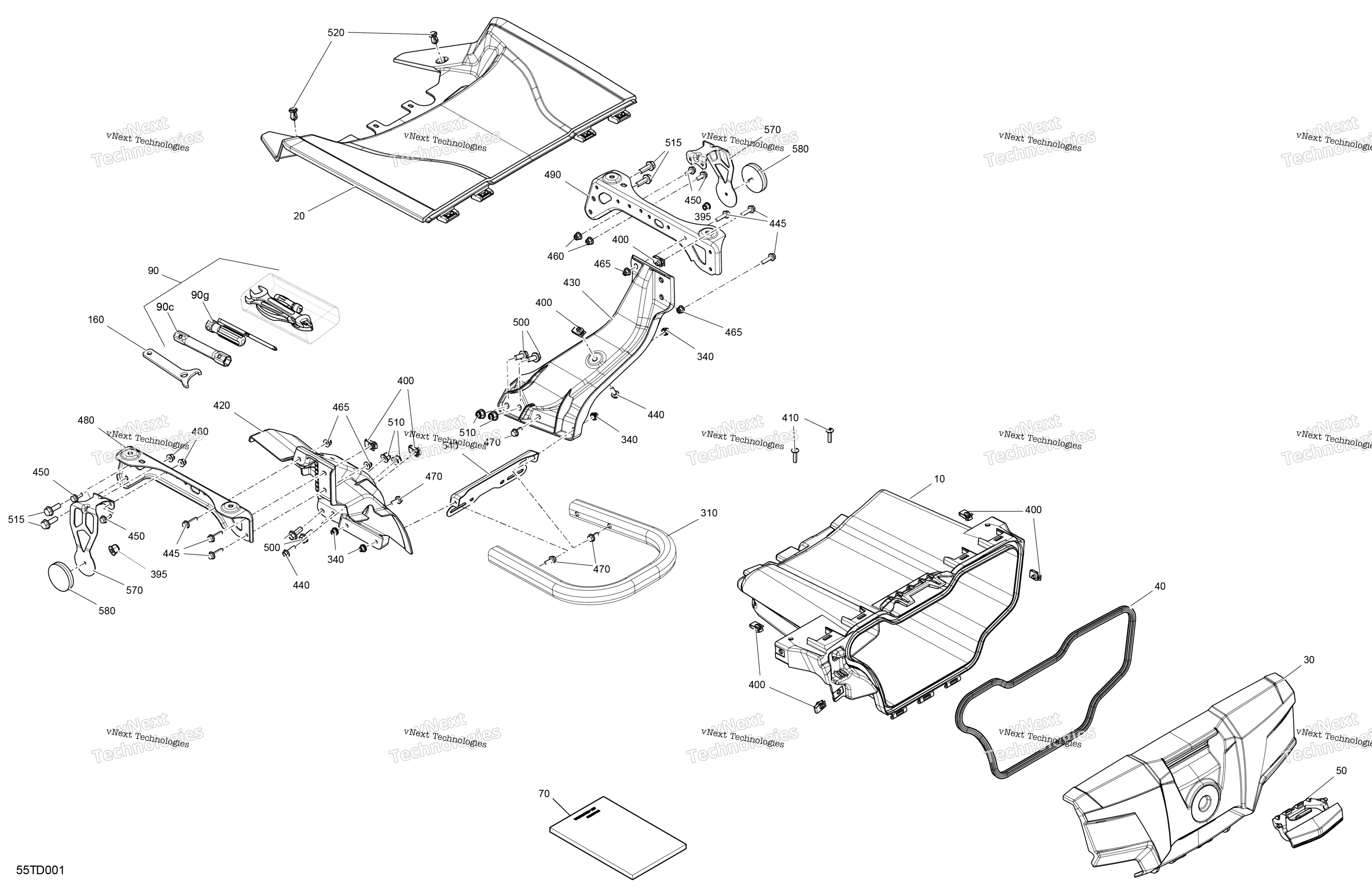 кузов передний Storage Tray