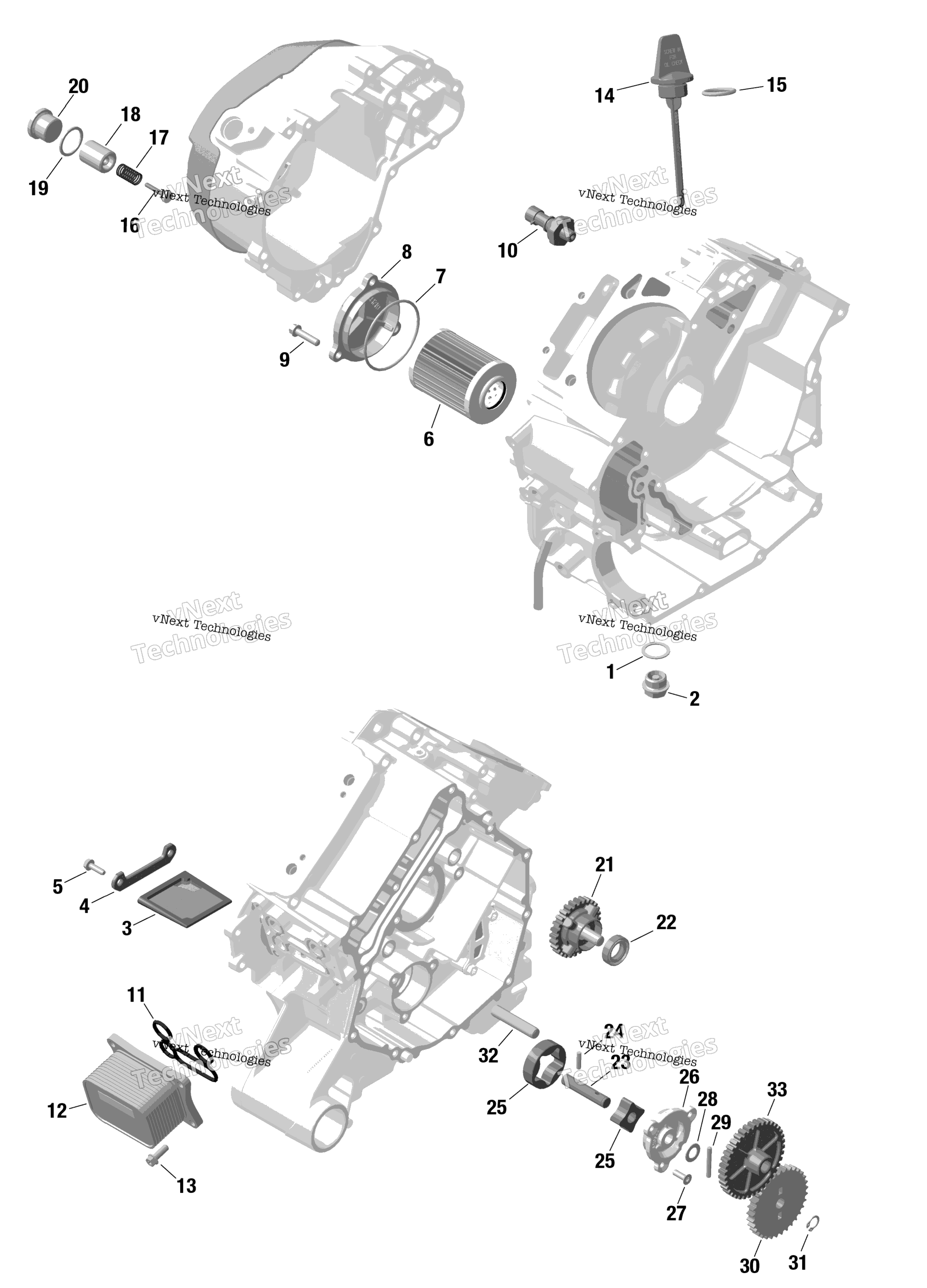 Rotax двигатель Lubrication
