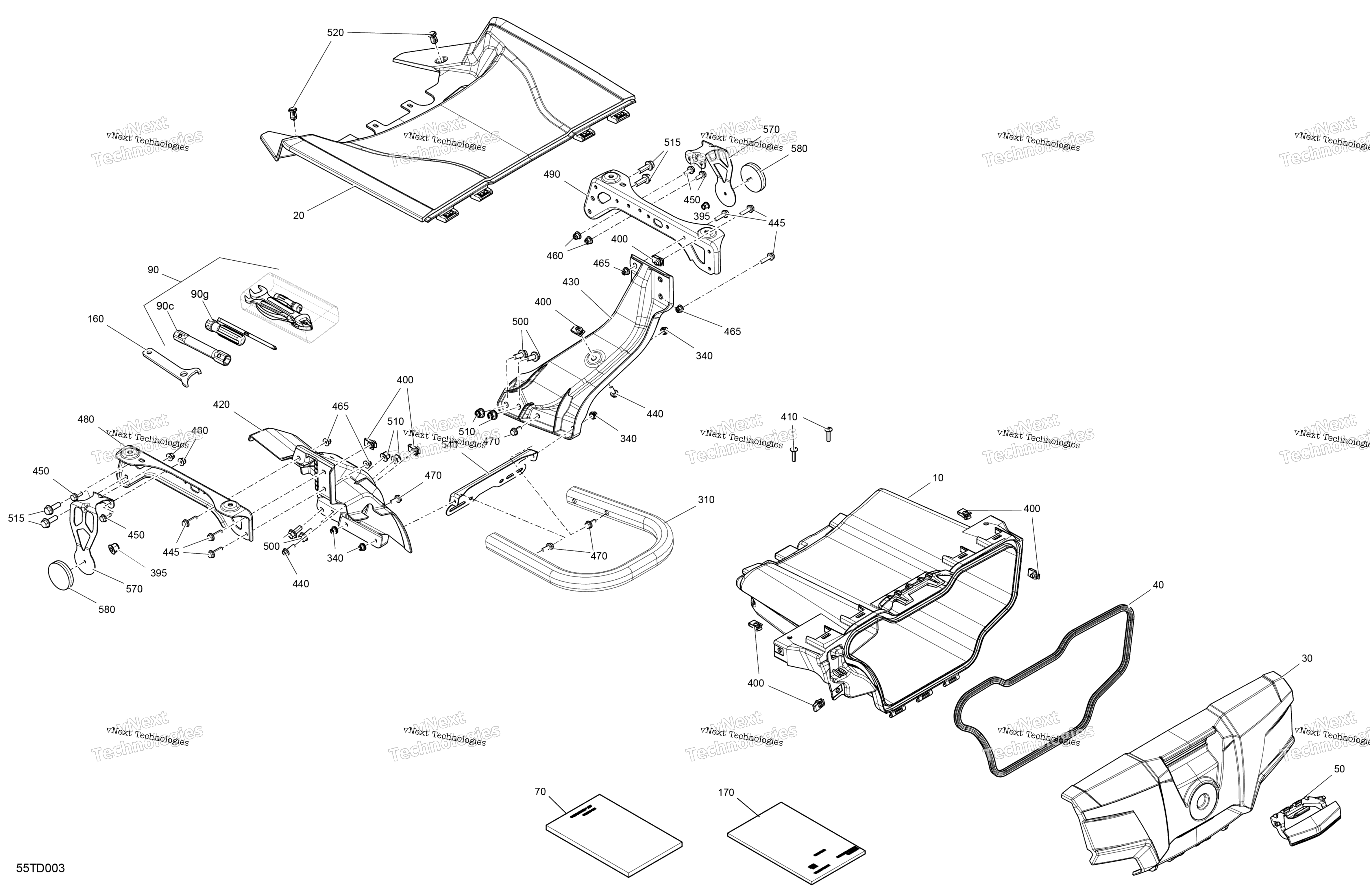 кузов передний Storage Tray