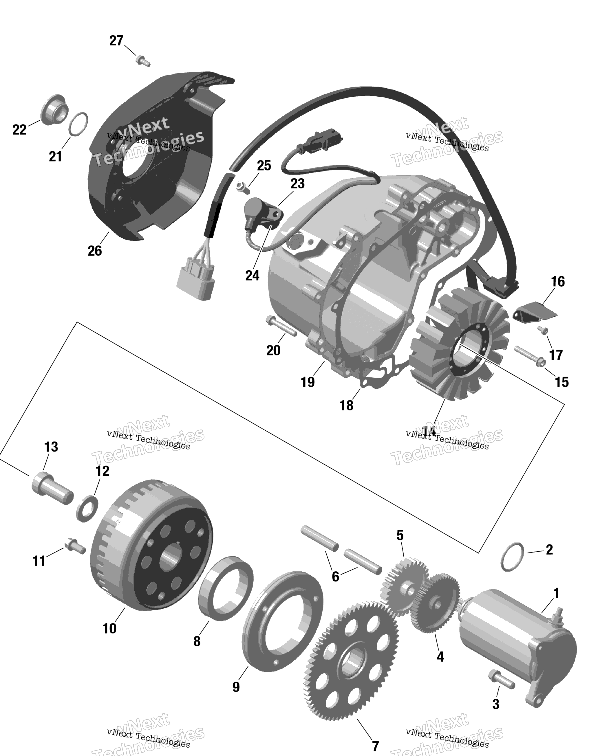 Rotax Magneto и Electric Starter