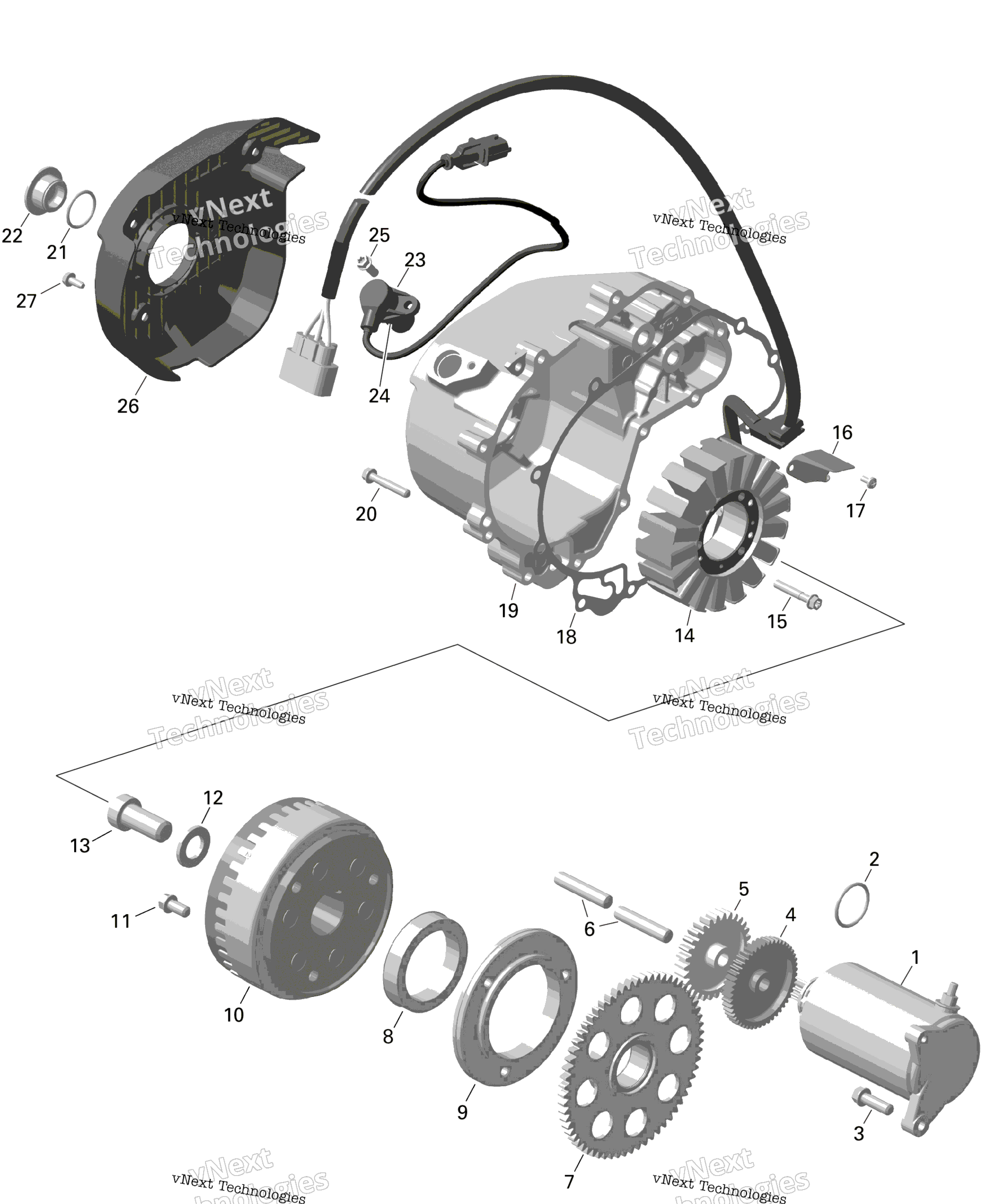 Rotax Magneto и Electric Starter