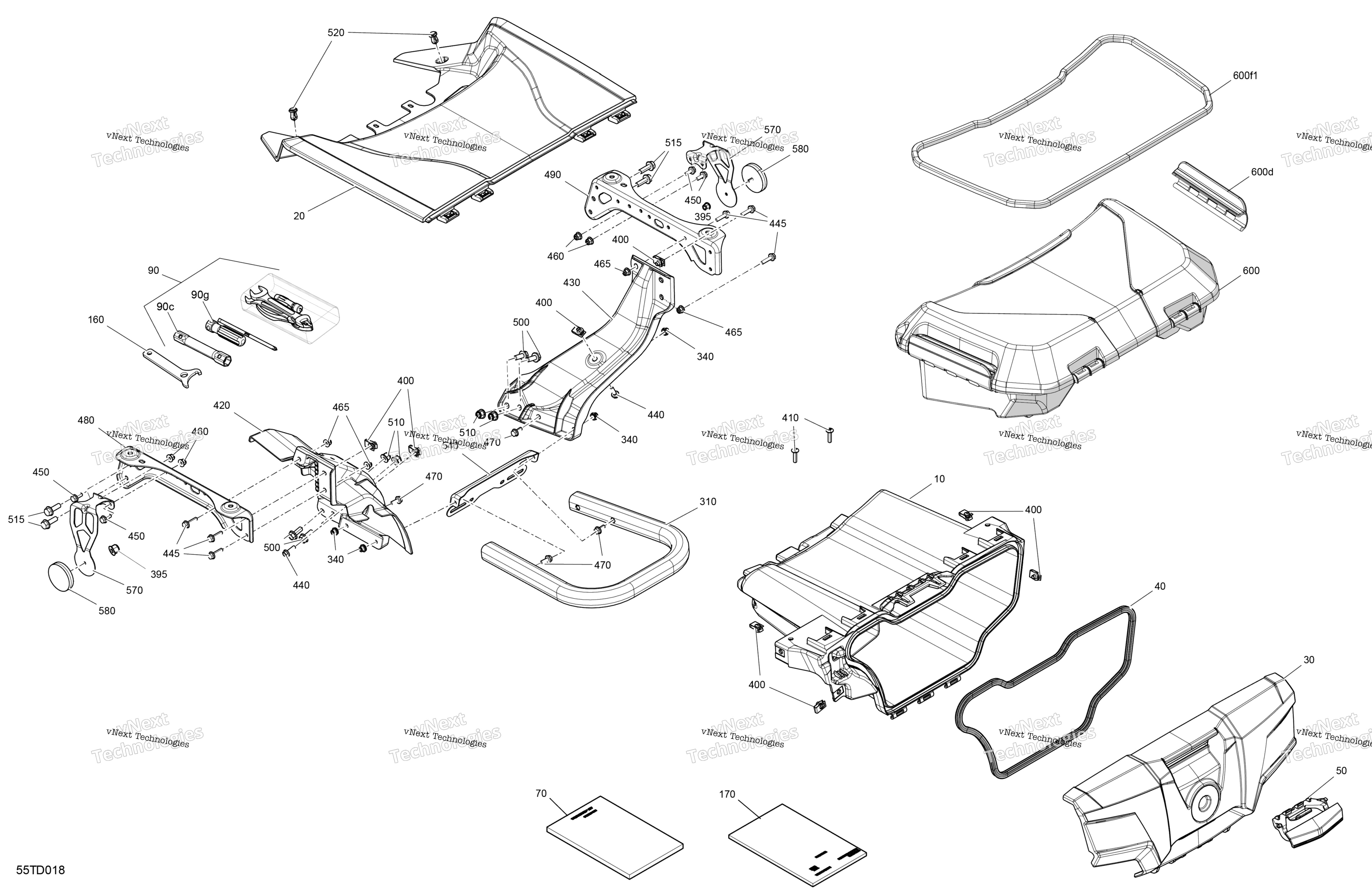 кузов передний Storage Tray