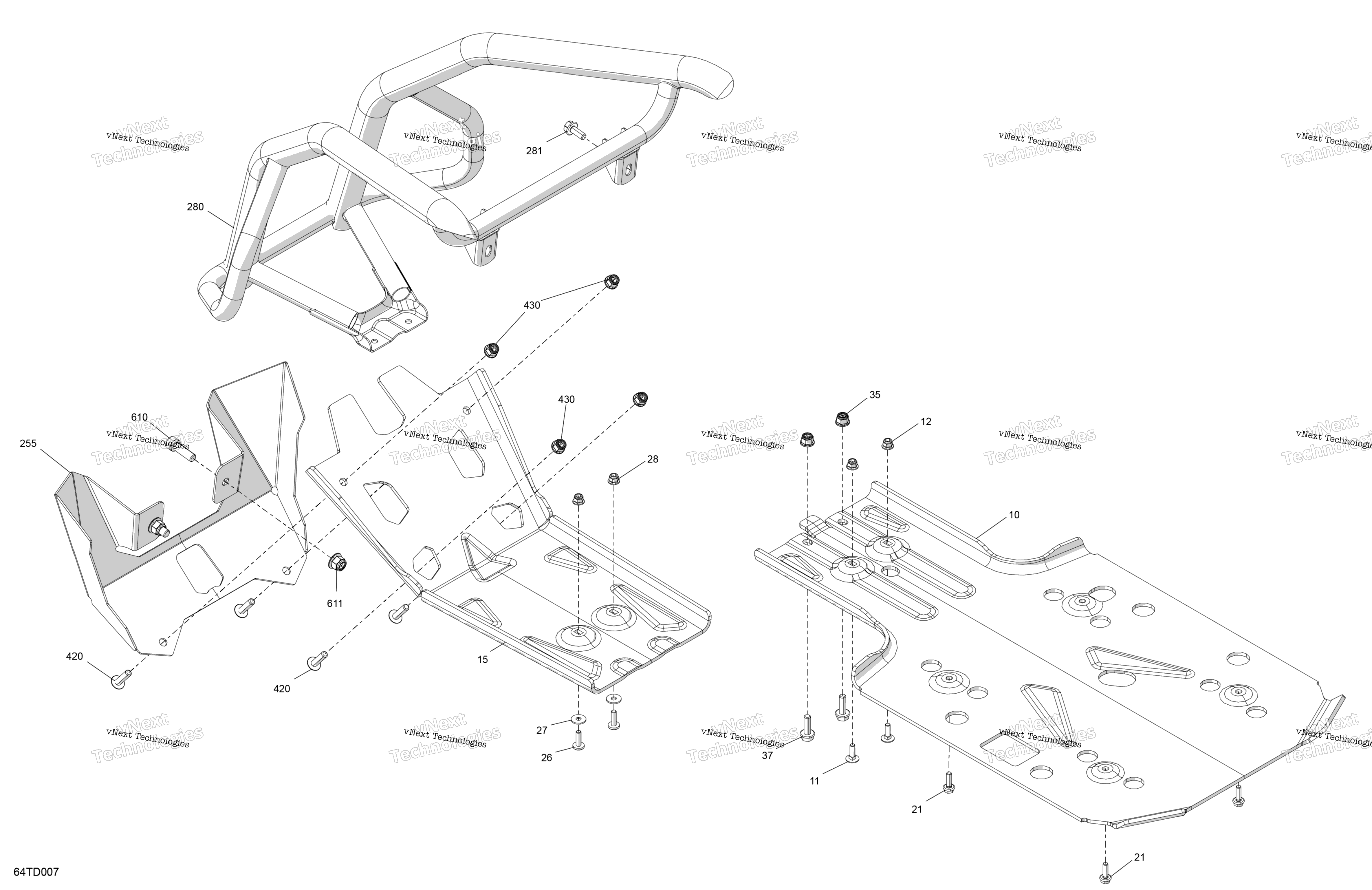 кузов Skid Plate и Bumper