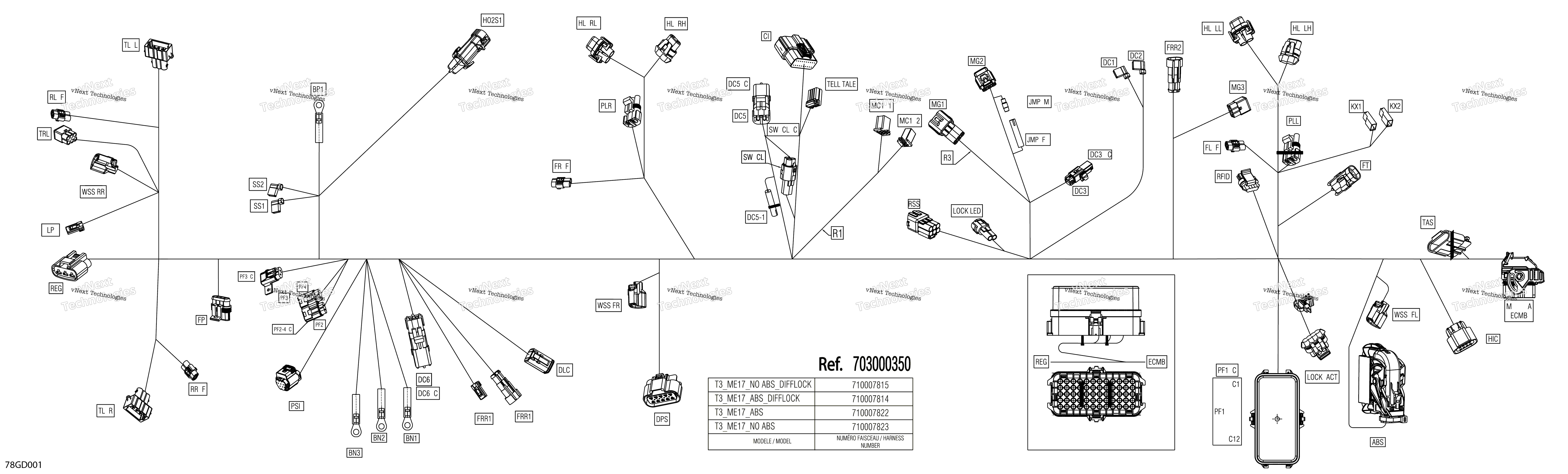 Электрооборудование - Main Harness - 710007823
