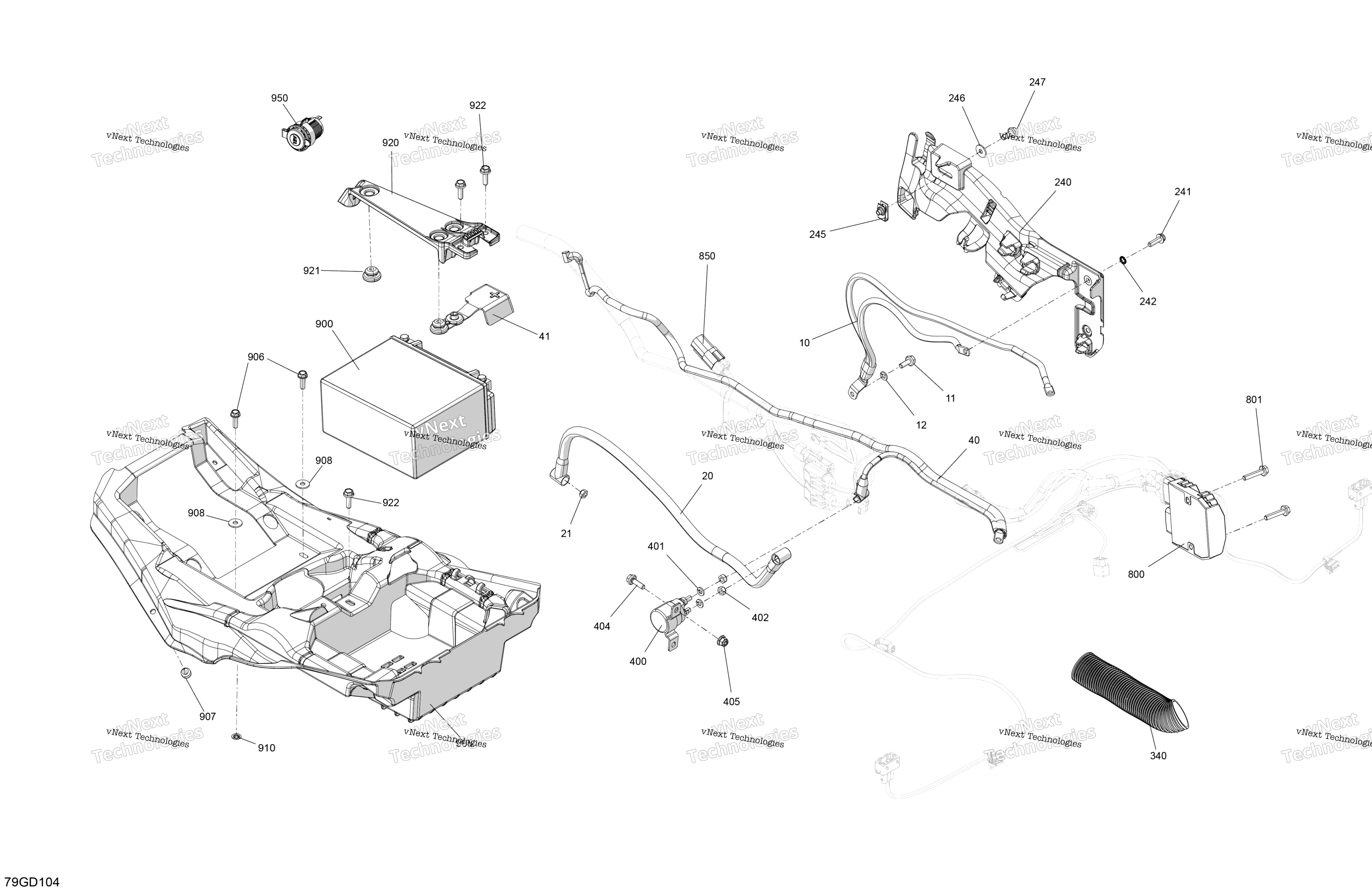 Электрооборудование - Rear Section