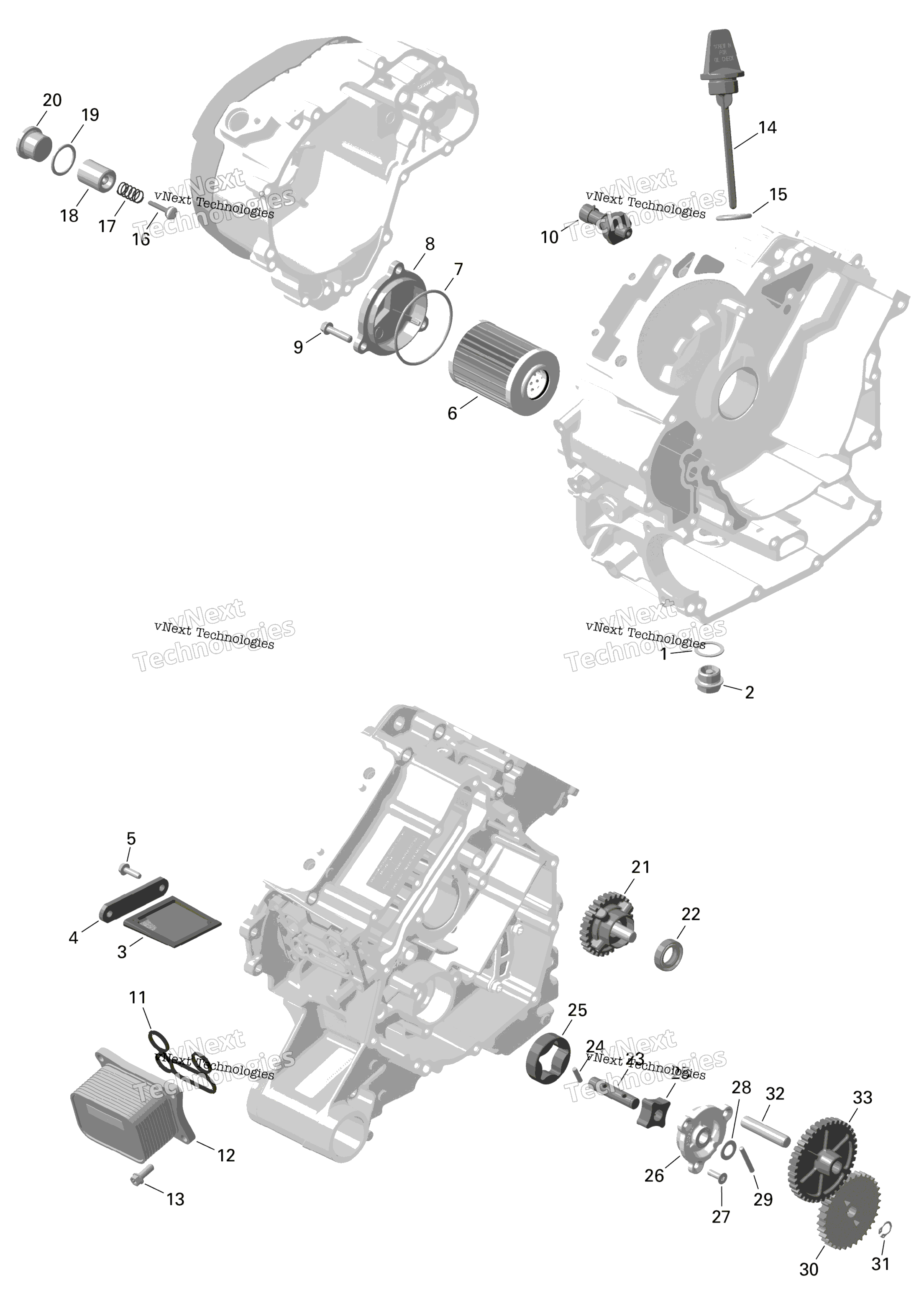 Rotax двигатель Lubrication