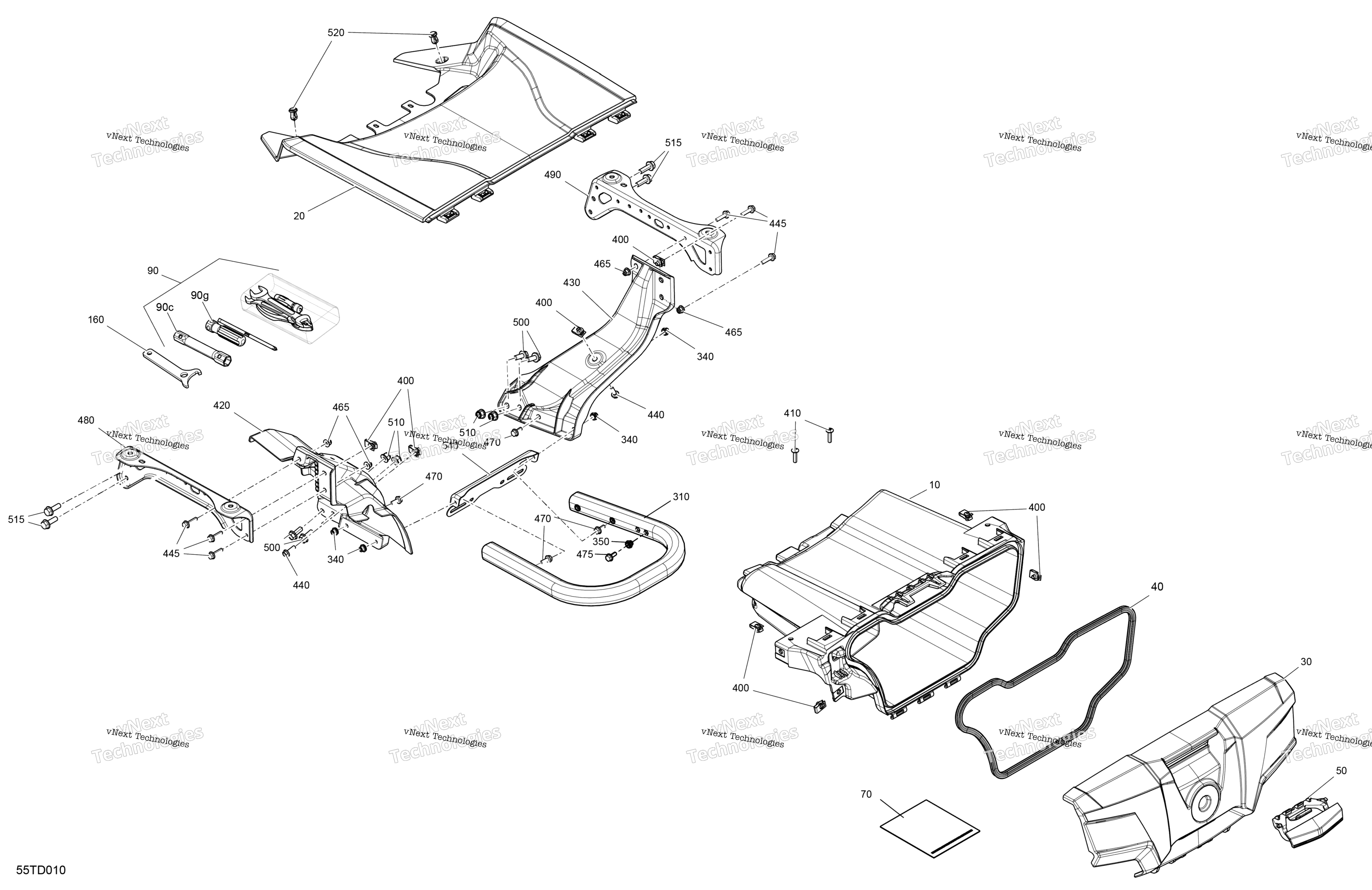 кузов передний Storage Tray