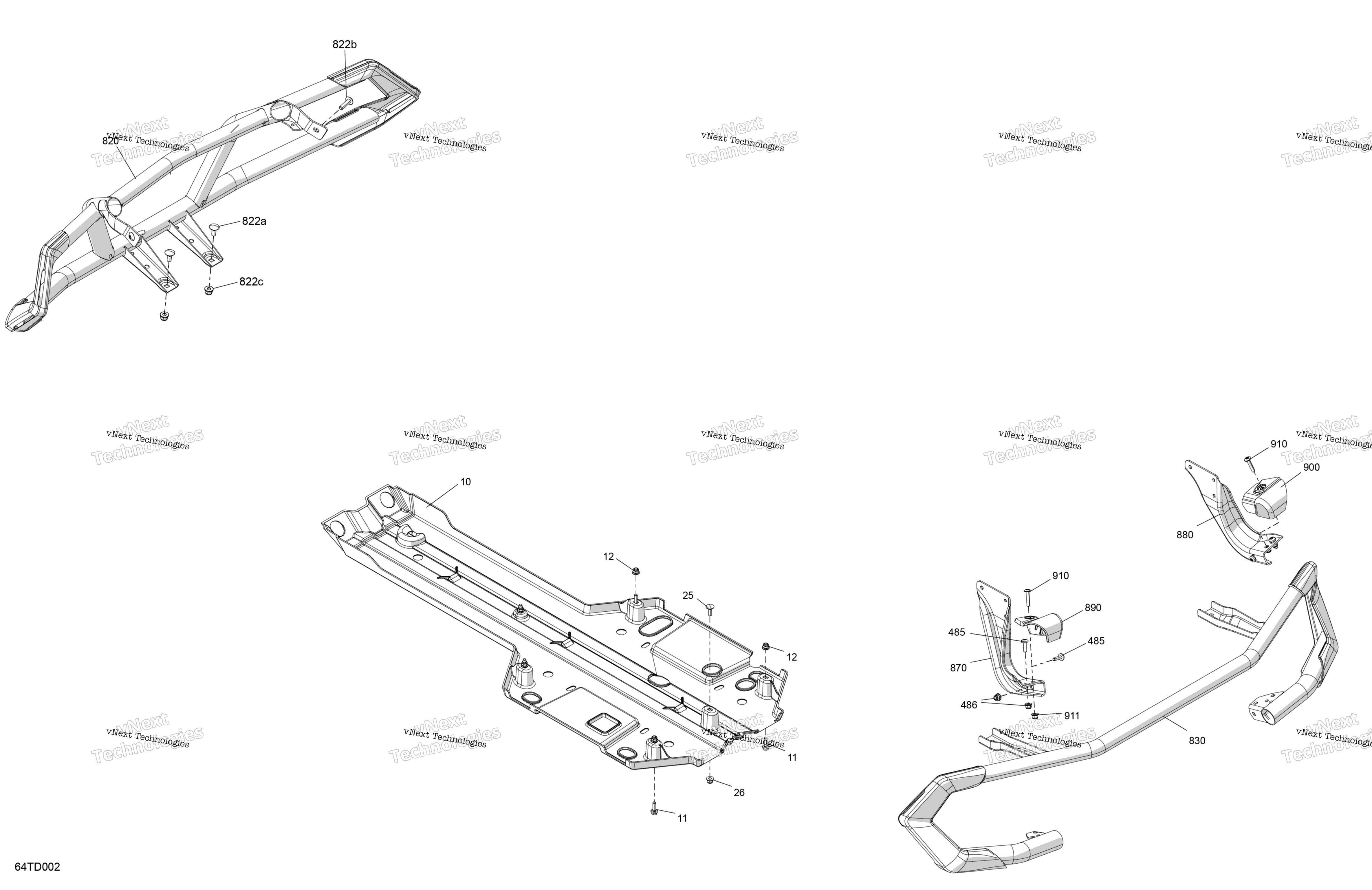 кузов Skid Plate и Bumper