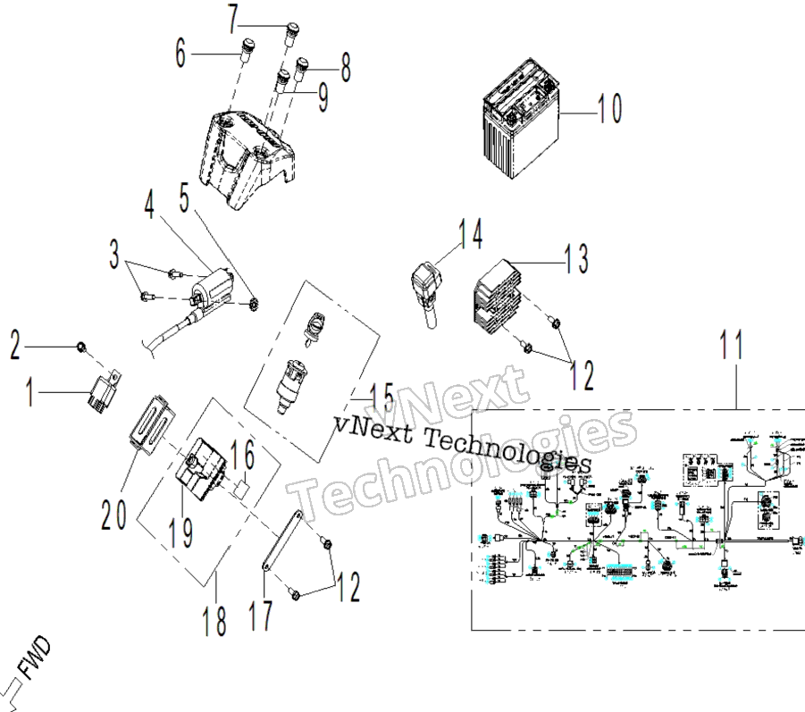 Электрооборудование - Electrical Parts 70