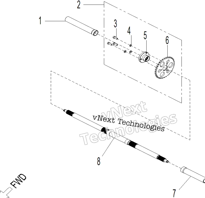 Привод - Rear Wheel Axle 110