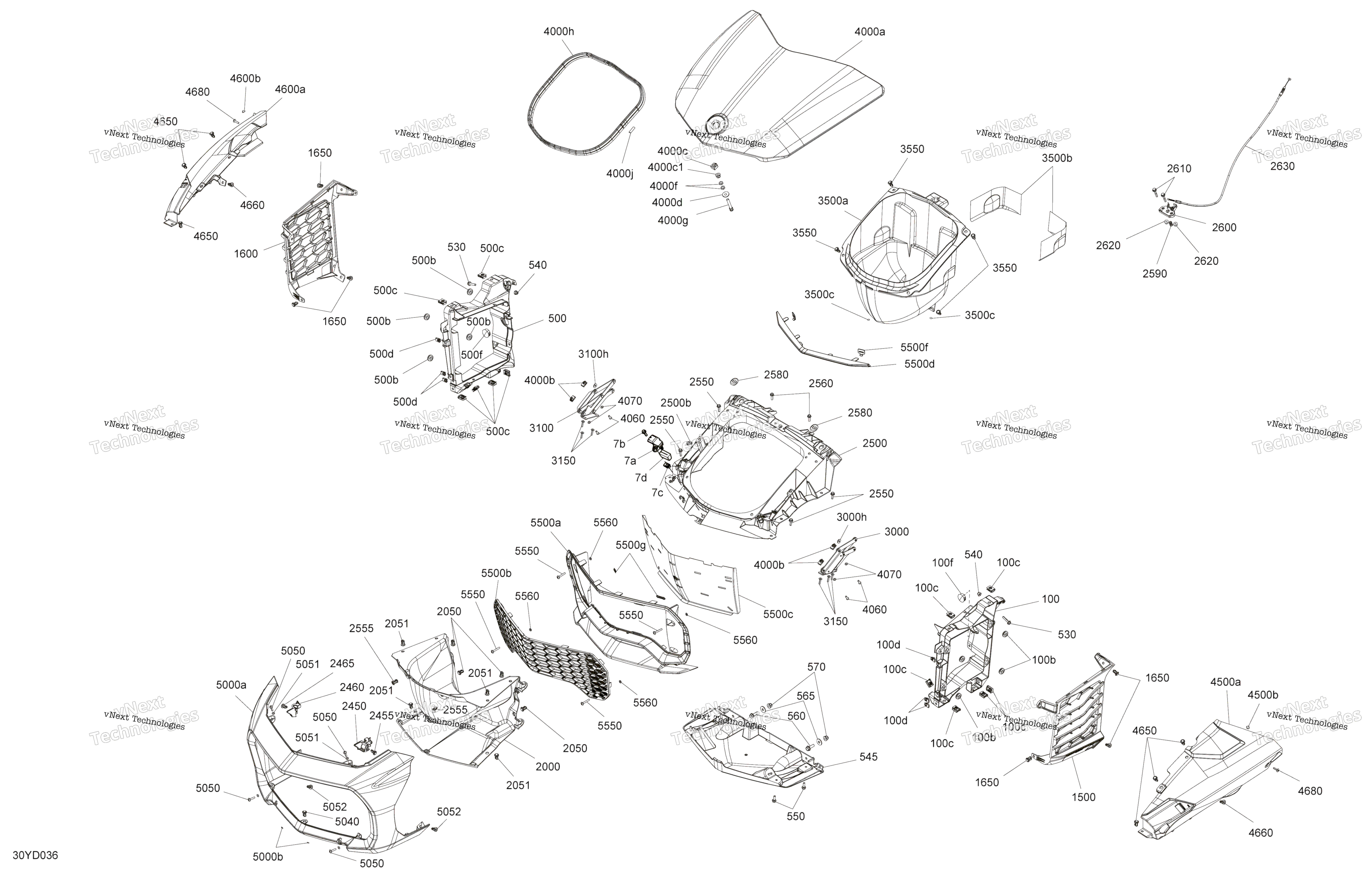 кузов передний Storage Tray