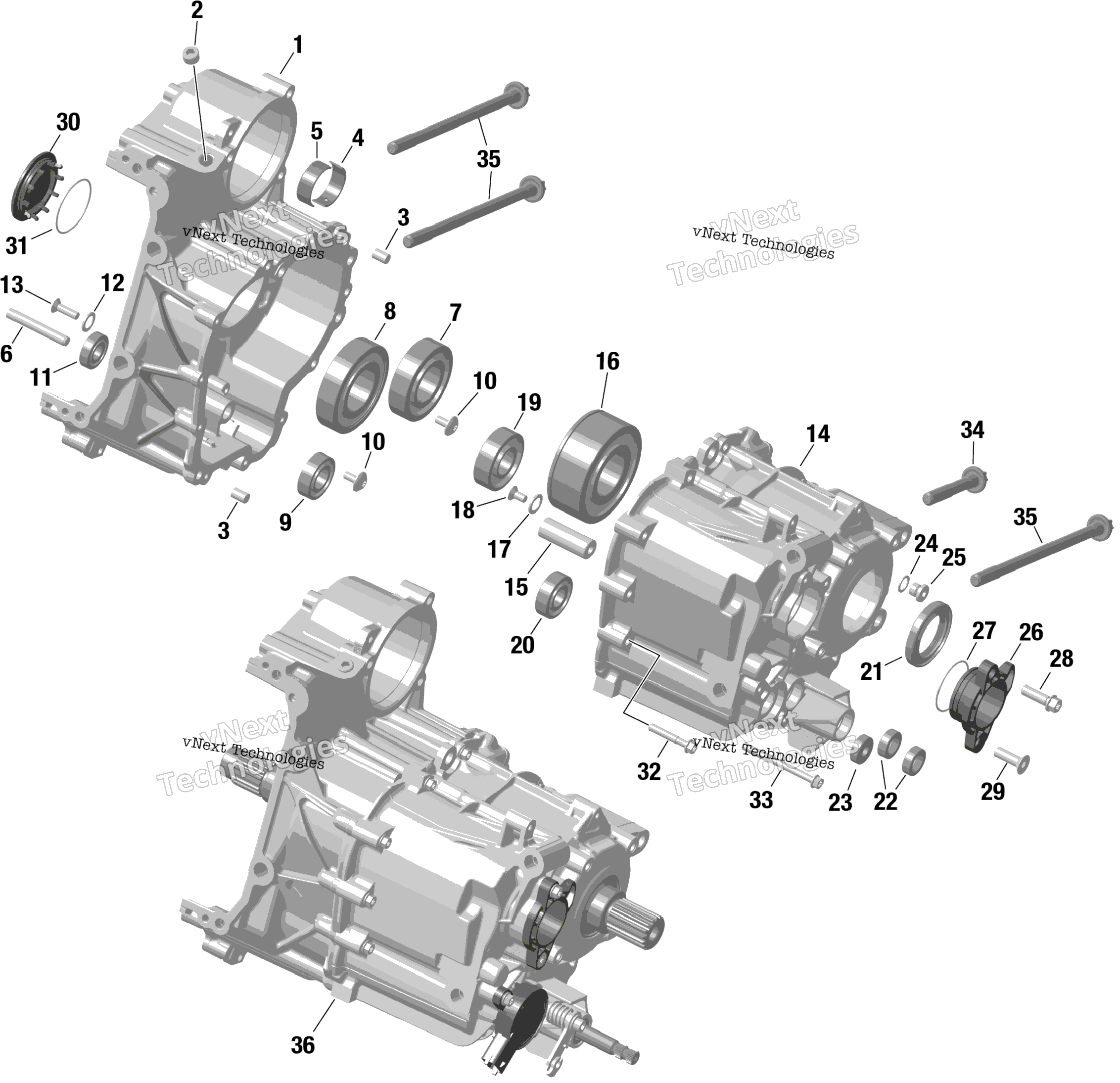 Rotax Gearbox Housing