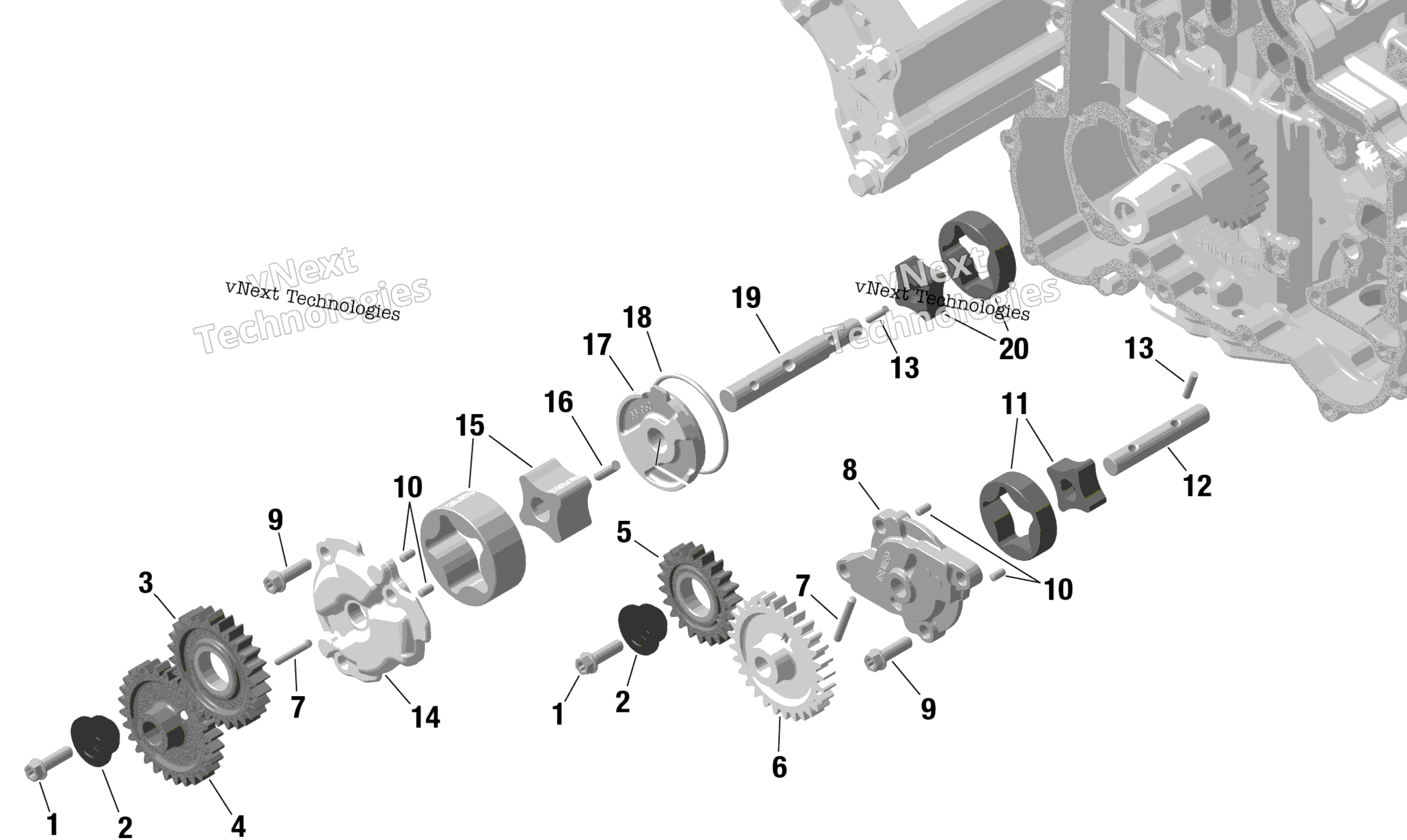 Rotax масляный насос