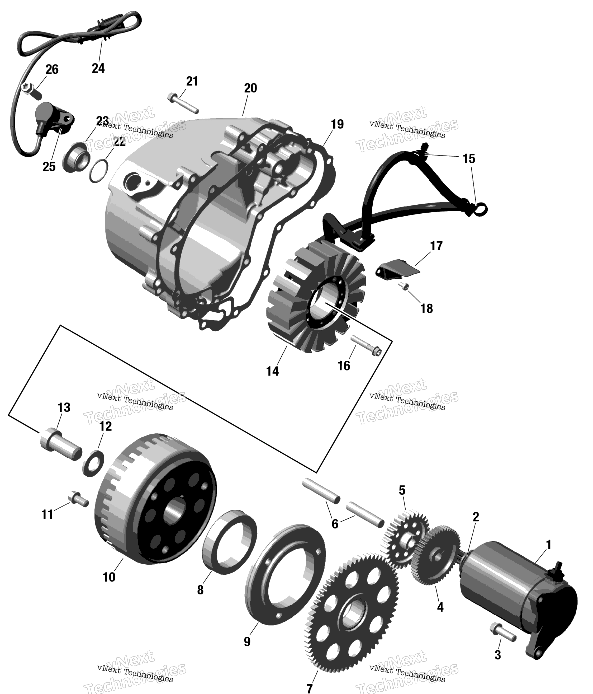 Rotax Magneto и Electric Starter