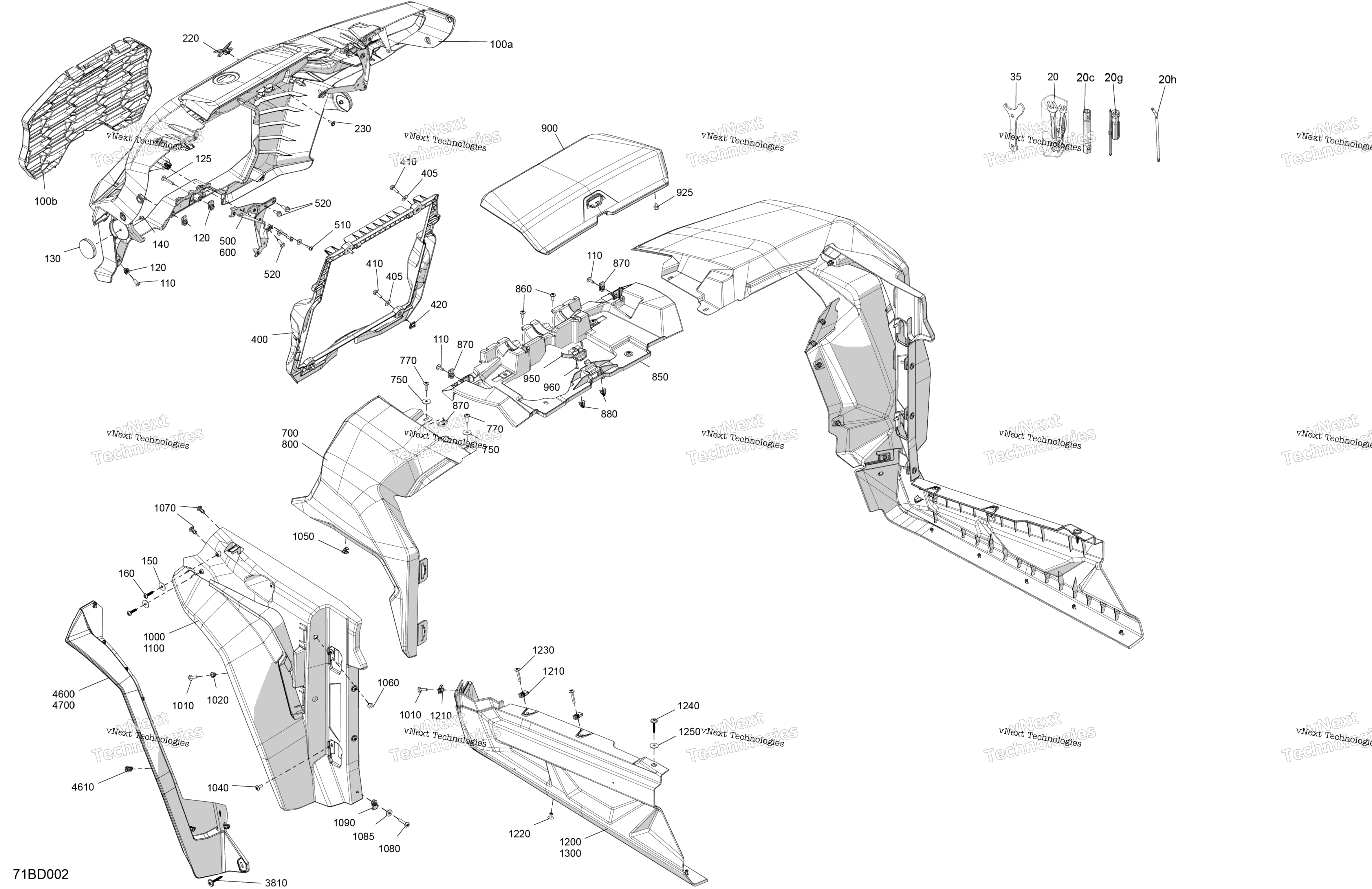 кузов передний Section