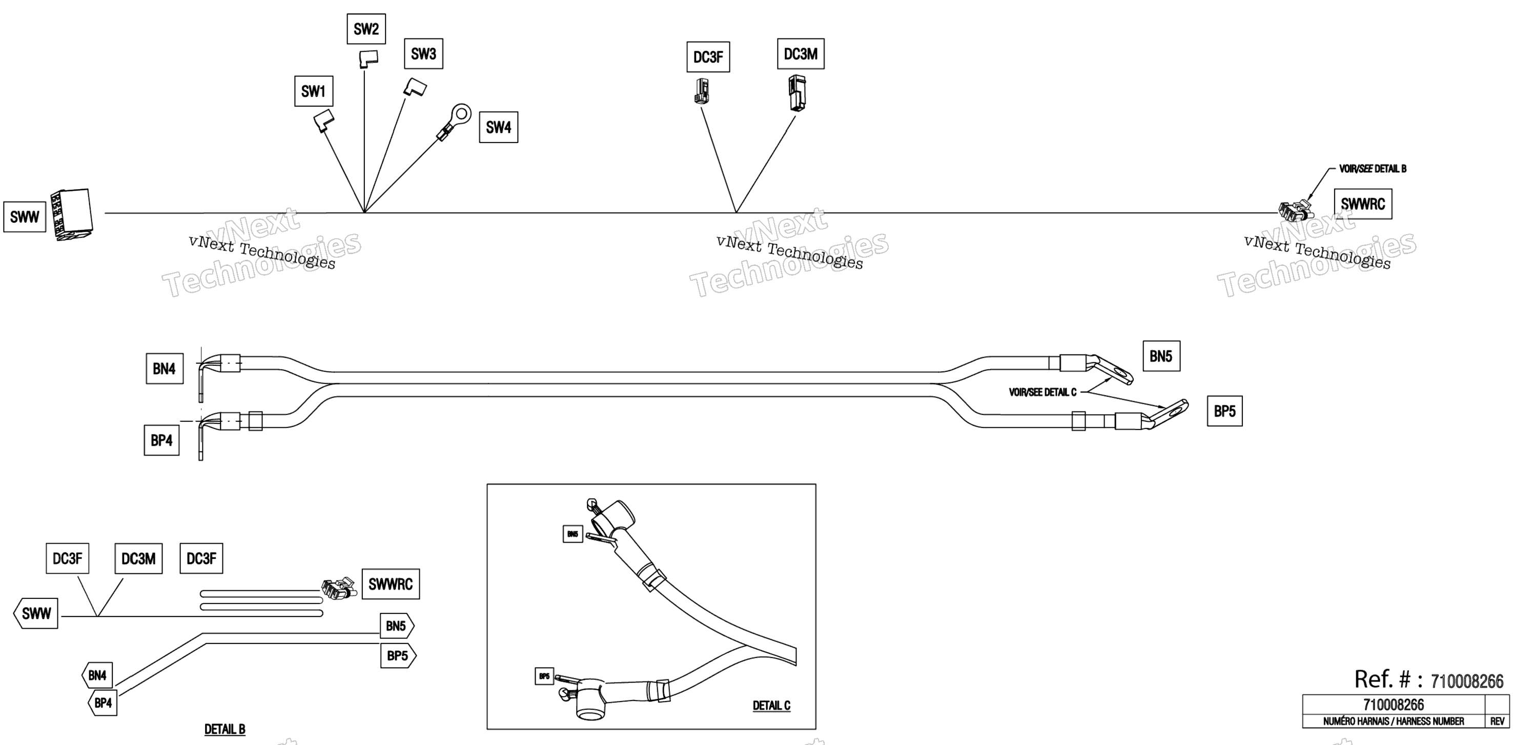 Электрооборудование - Winch Wiring Harness - 710008266