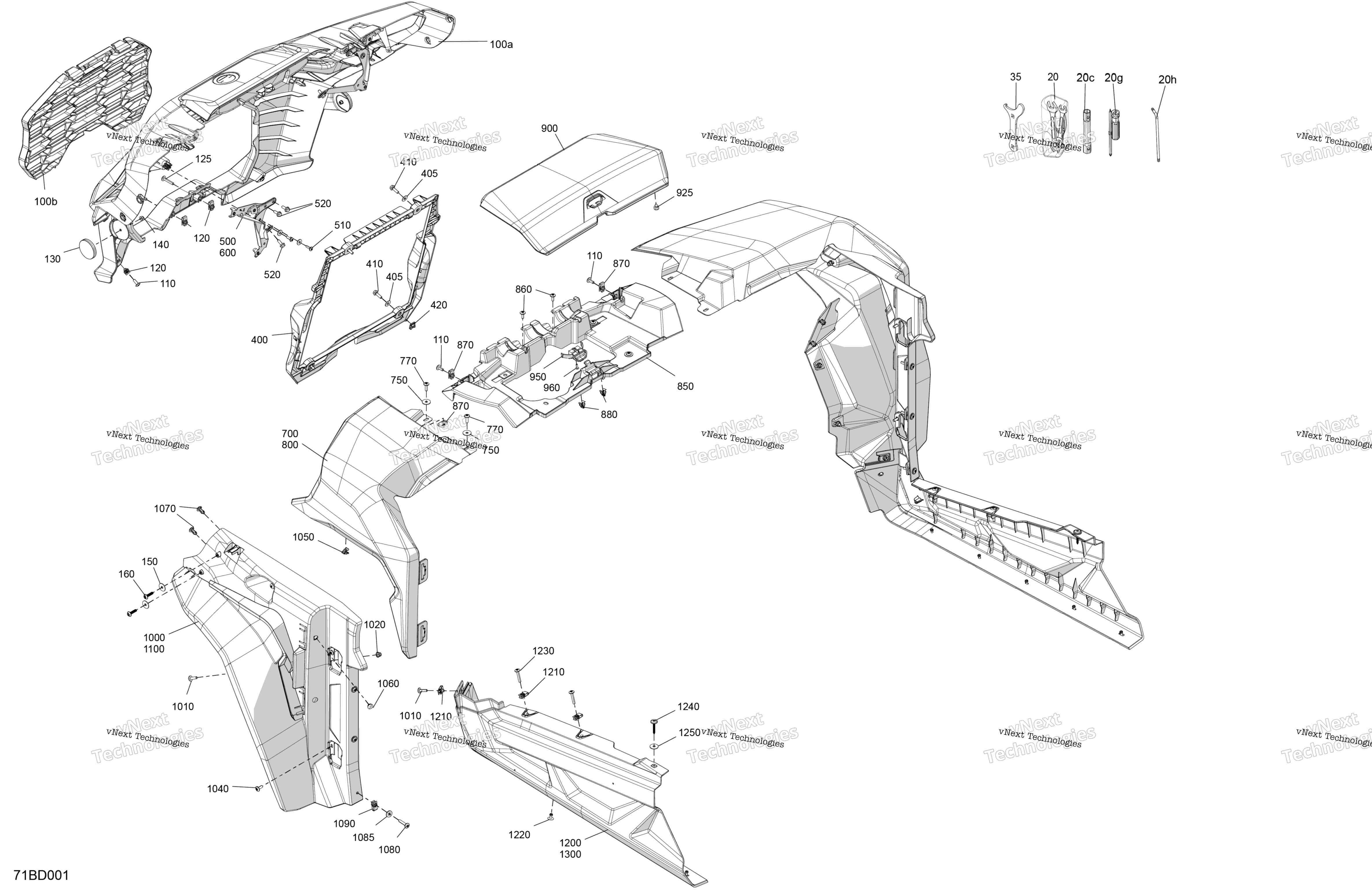 кузов передний Section