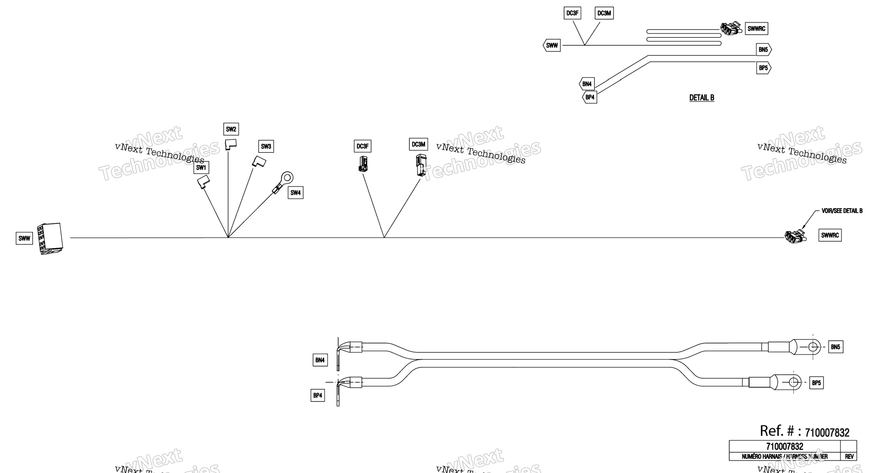 Электрооборудование - Winch Wiring Harness - 710007832