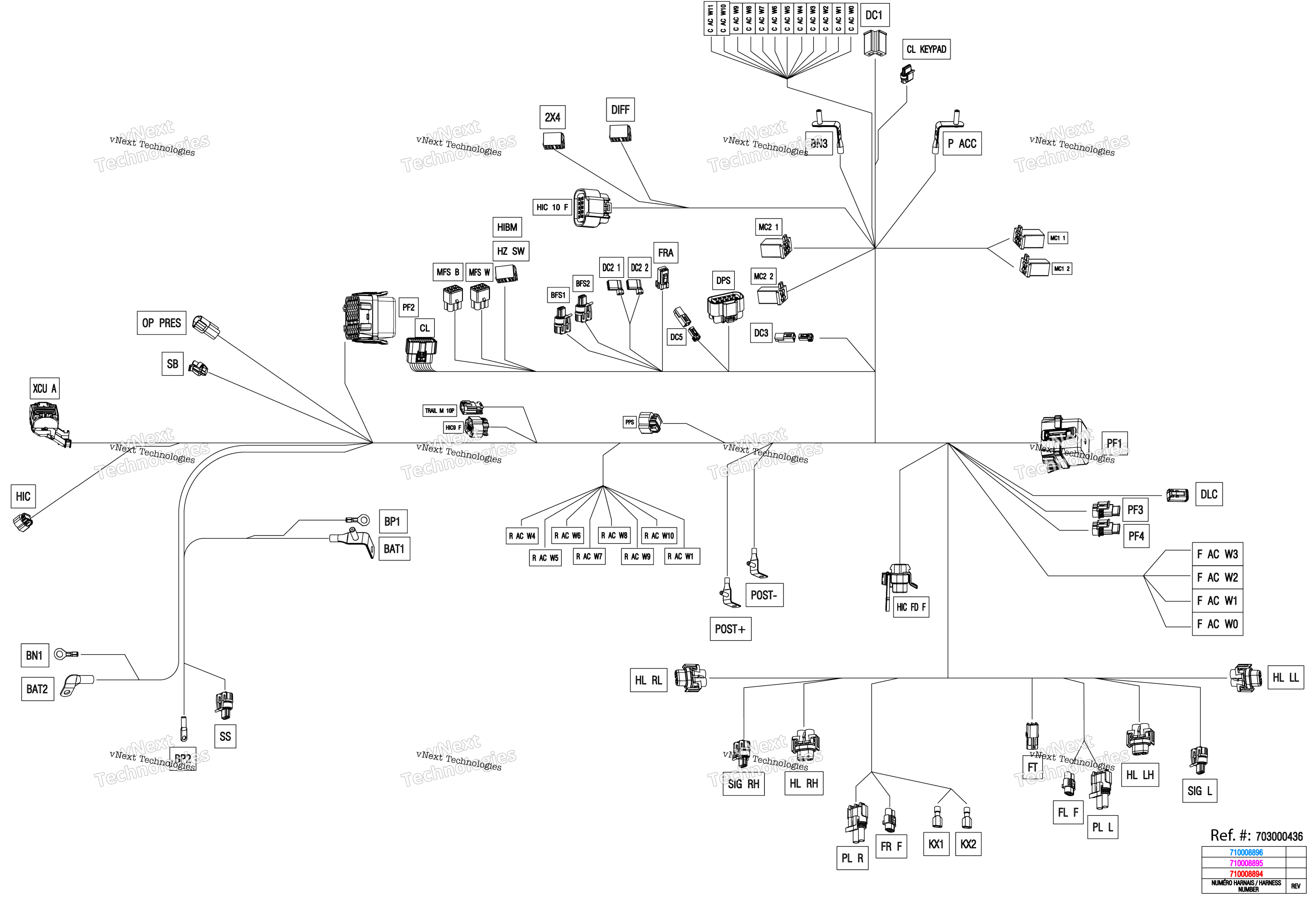 Электрооборудование - Main Harness - 710008895