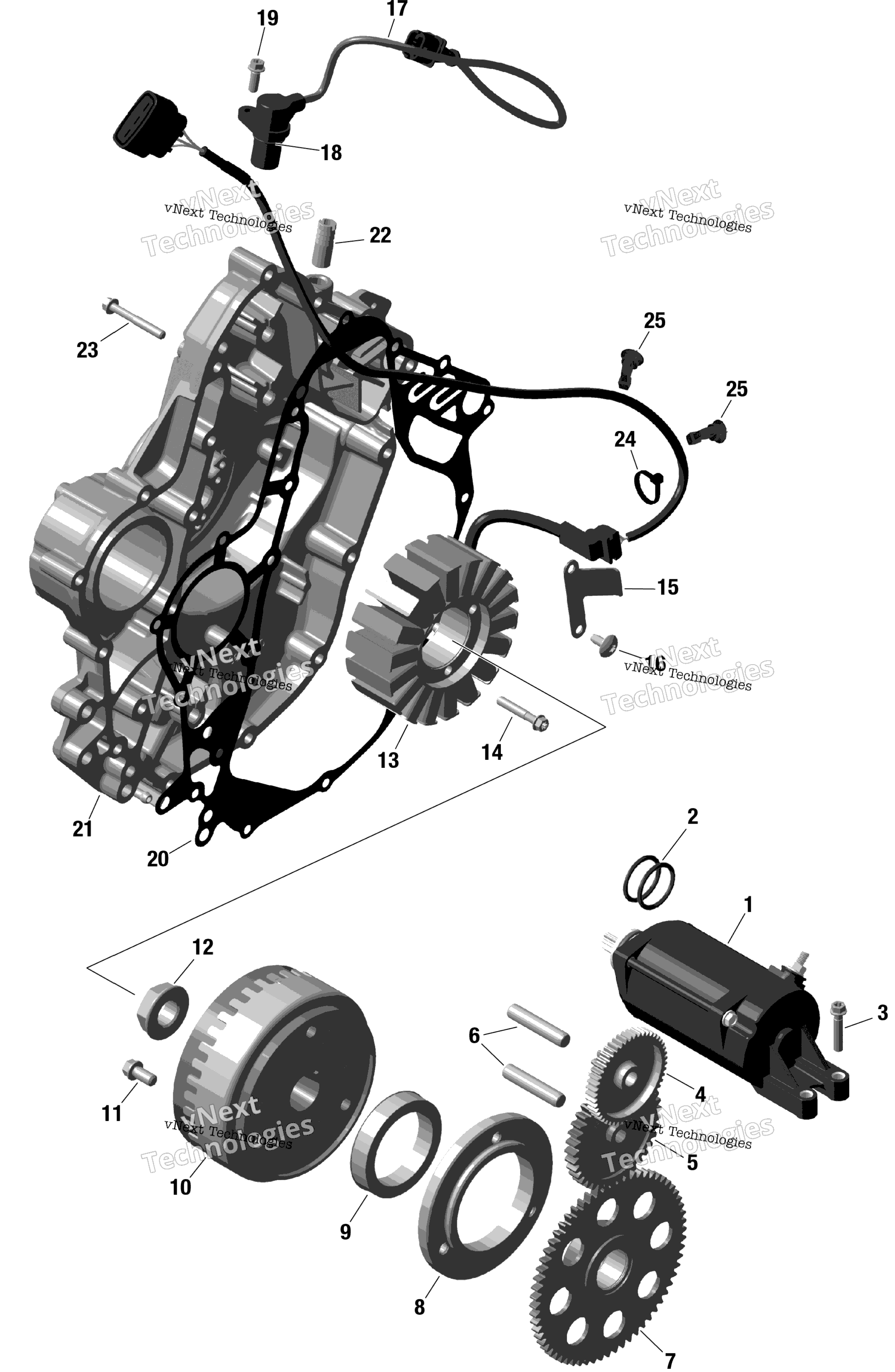 Rotax Magneto и Electric Starter