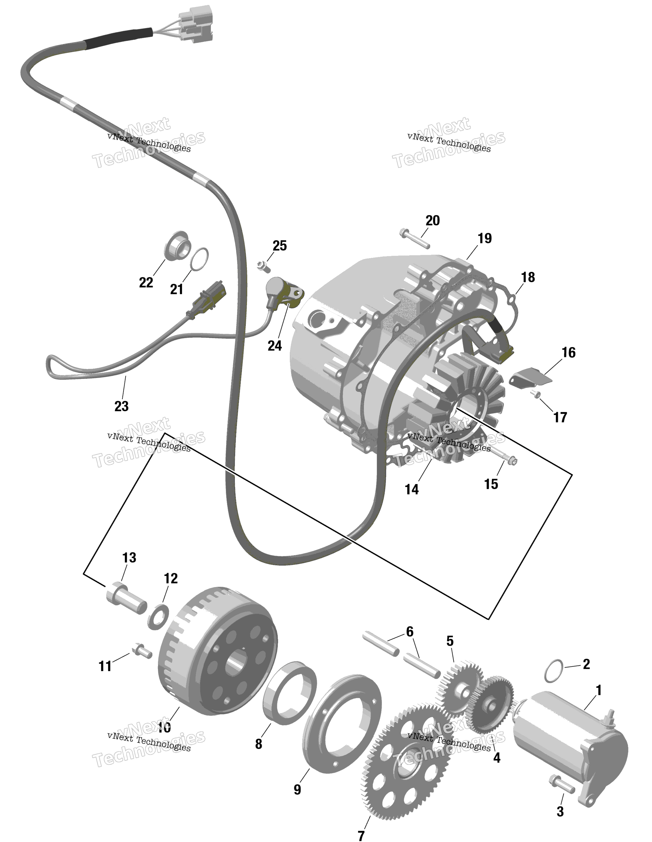 Rotax Magneto и Electric Starter