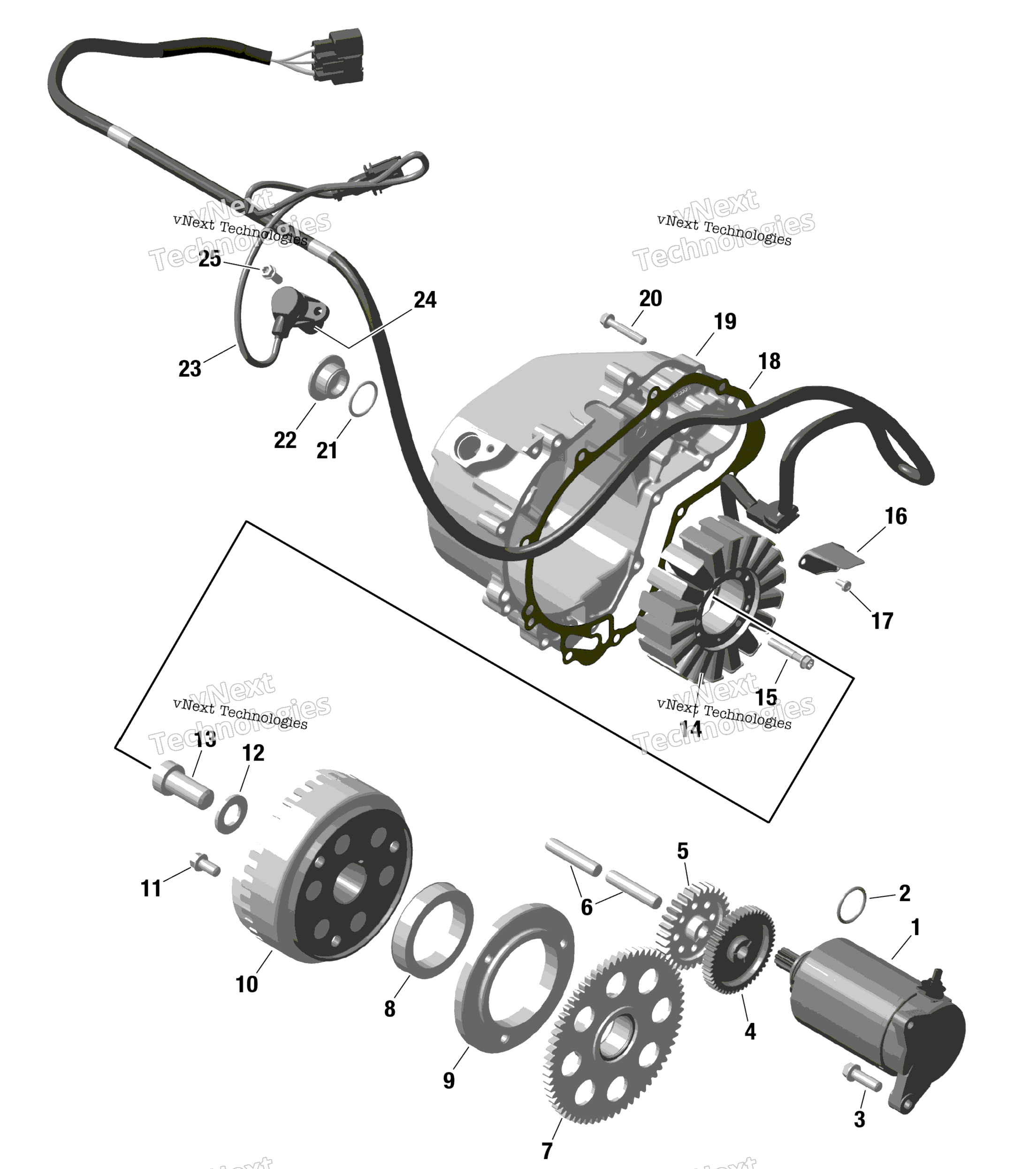 Rotax Magneto и Electric Starter