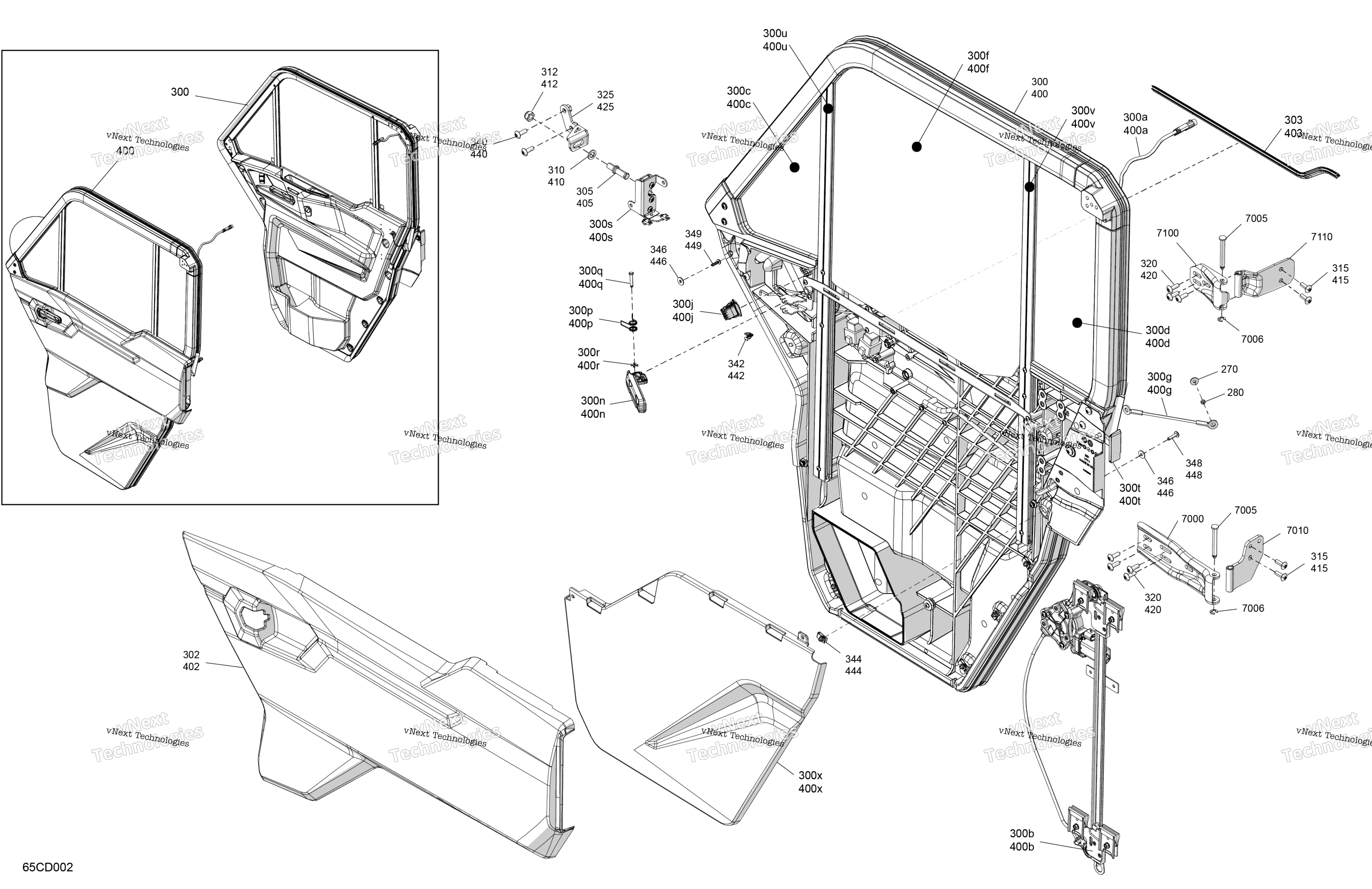 Enclosure Cab Doors