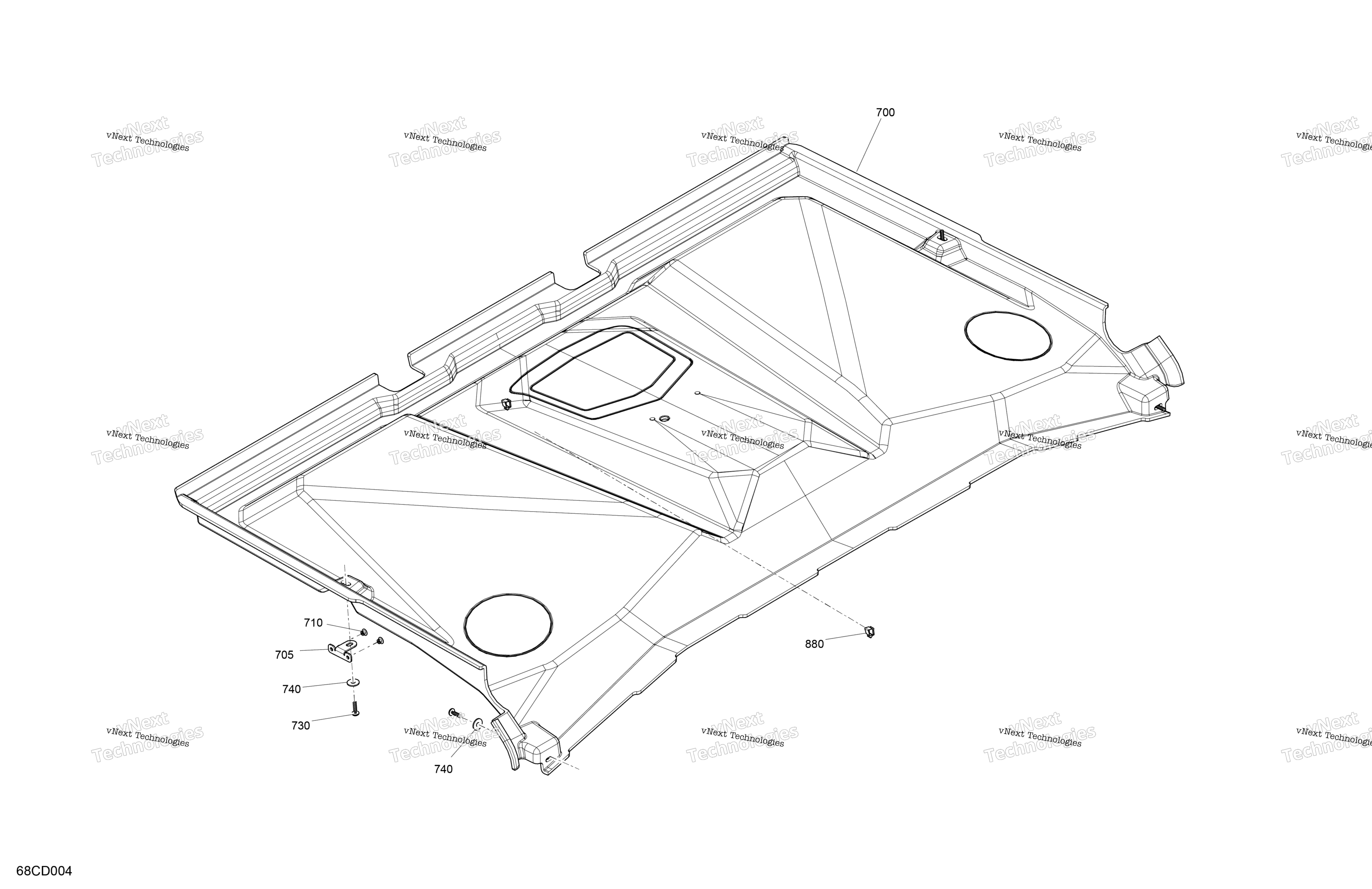 Enclosure Cab Roof