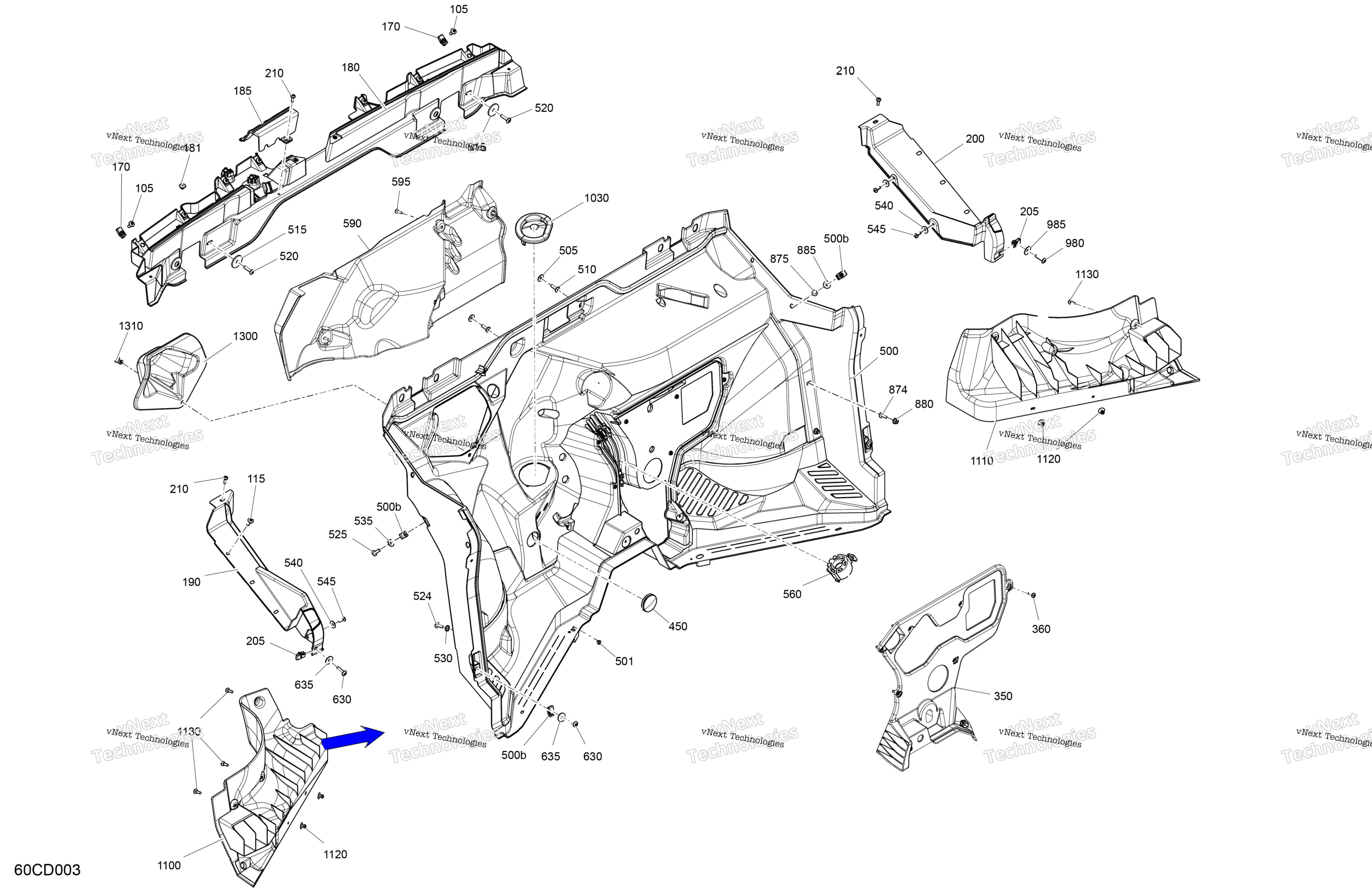 Cab Interior Firewall