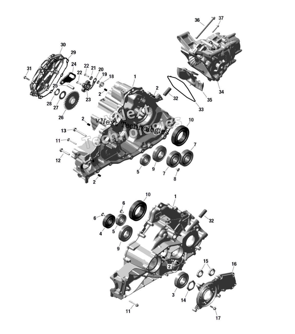 Rotax передача Box 1 686 876 Hua Yong