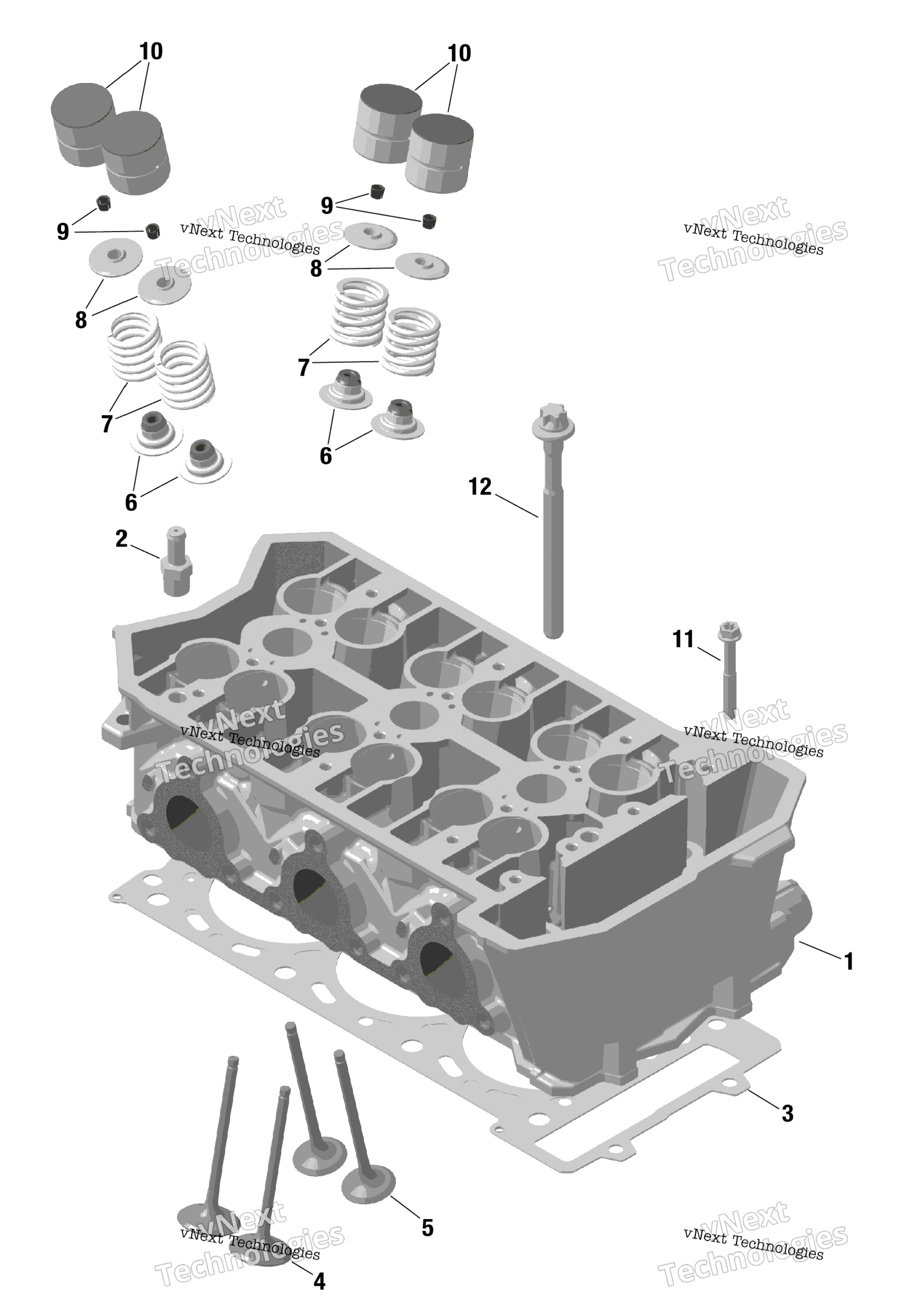 Rotax цилиндр головка