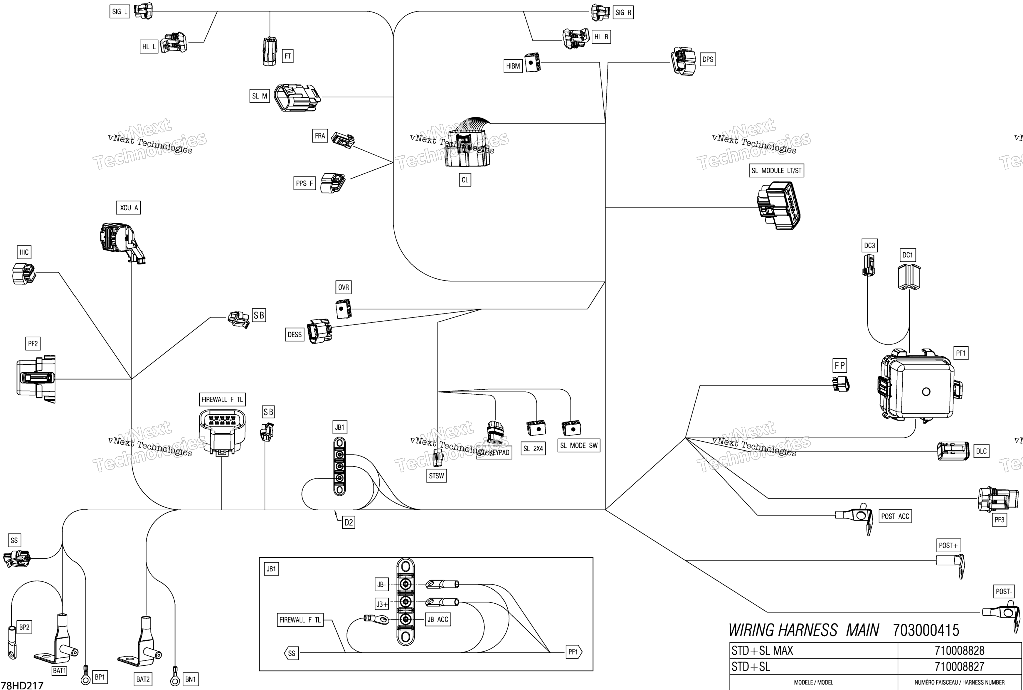 Электрооборудование - Main Harness - 710008827