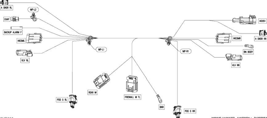 Электрооборудование - Junction Wiring Harness - 710009847