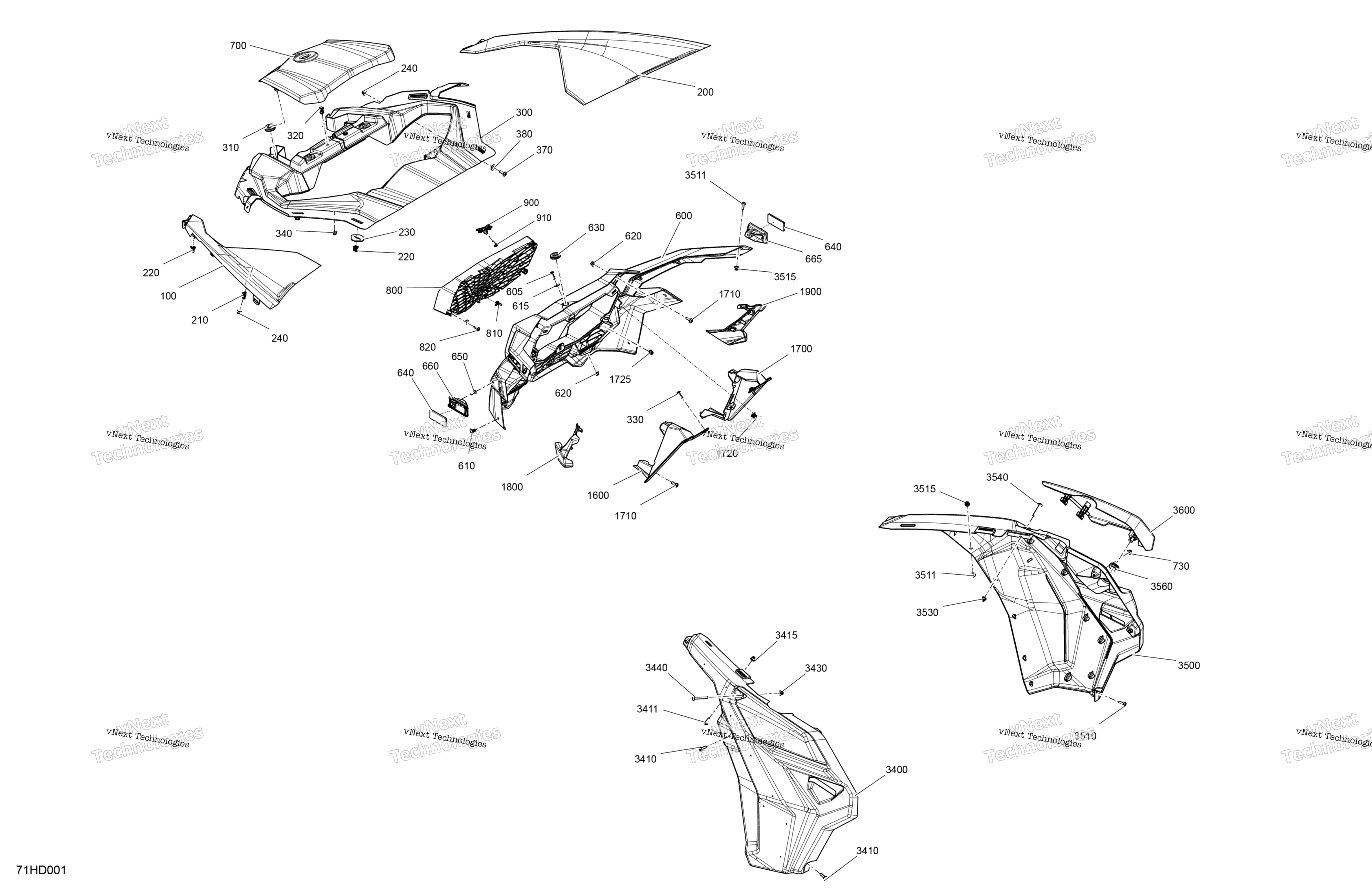 кузов передний Section