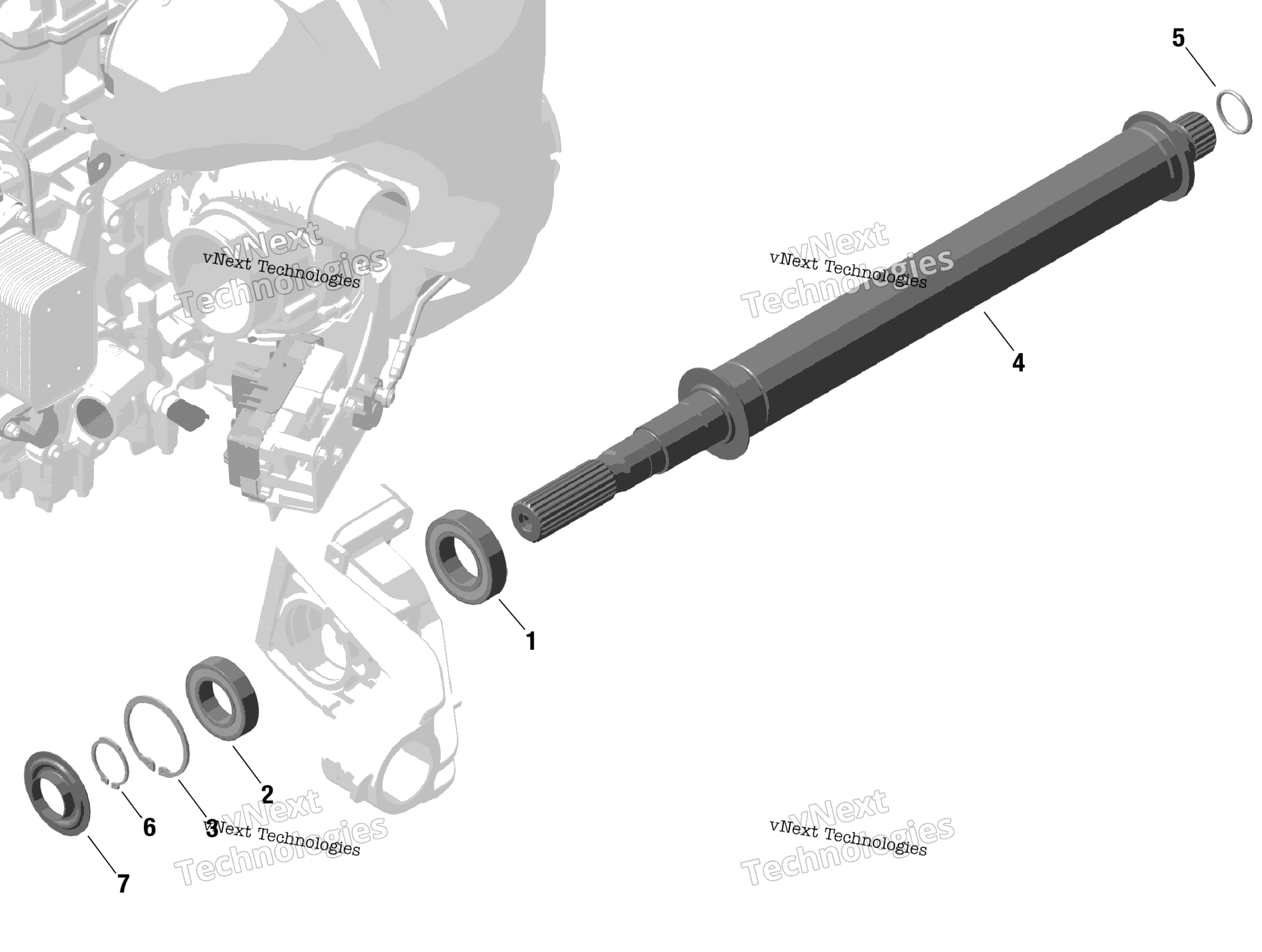 Rotax привод Shaft