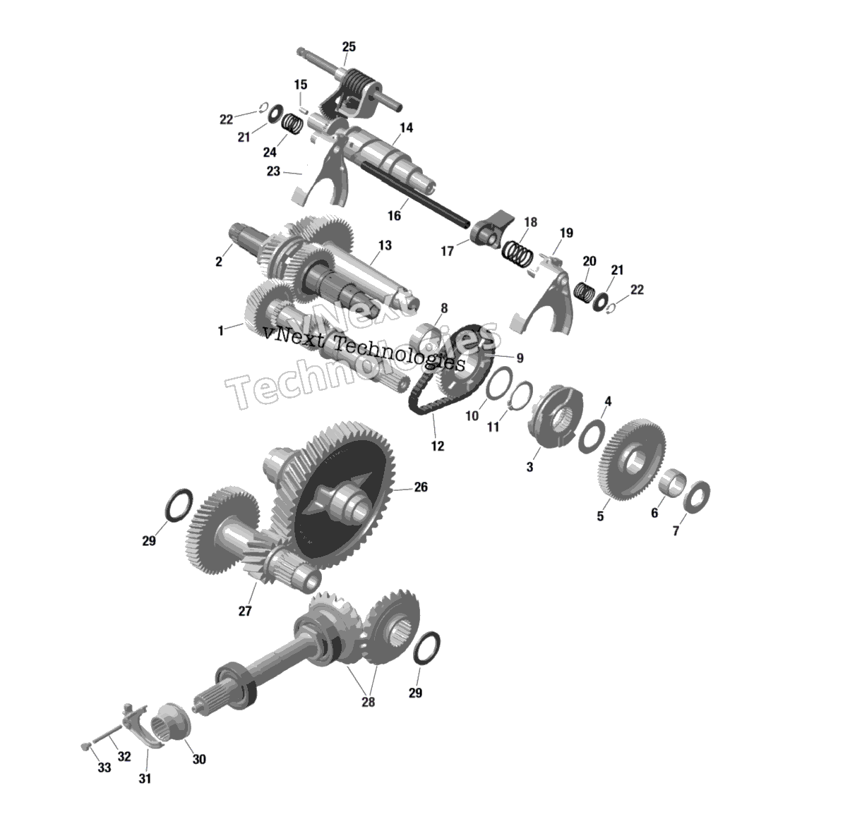Rotax передача Box 2 686 888 Tremec