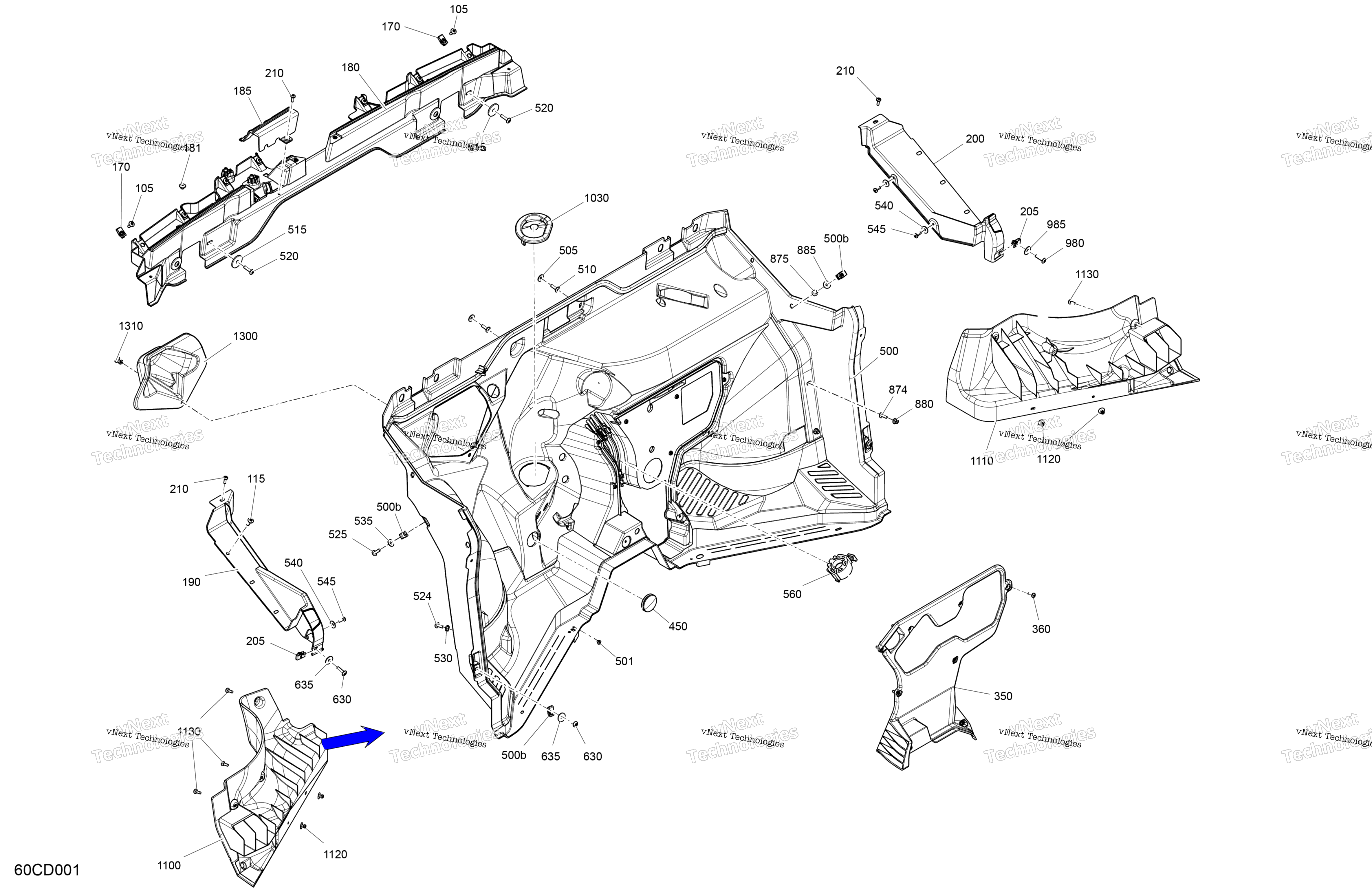 Cab Interior Firewall