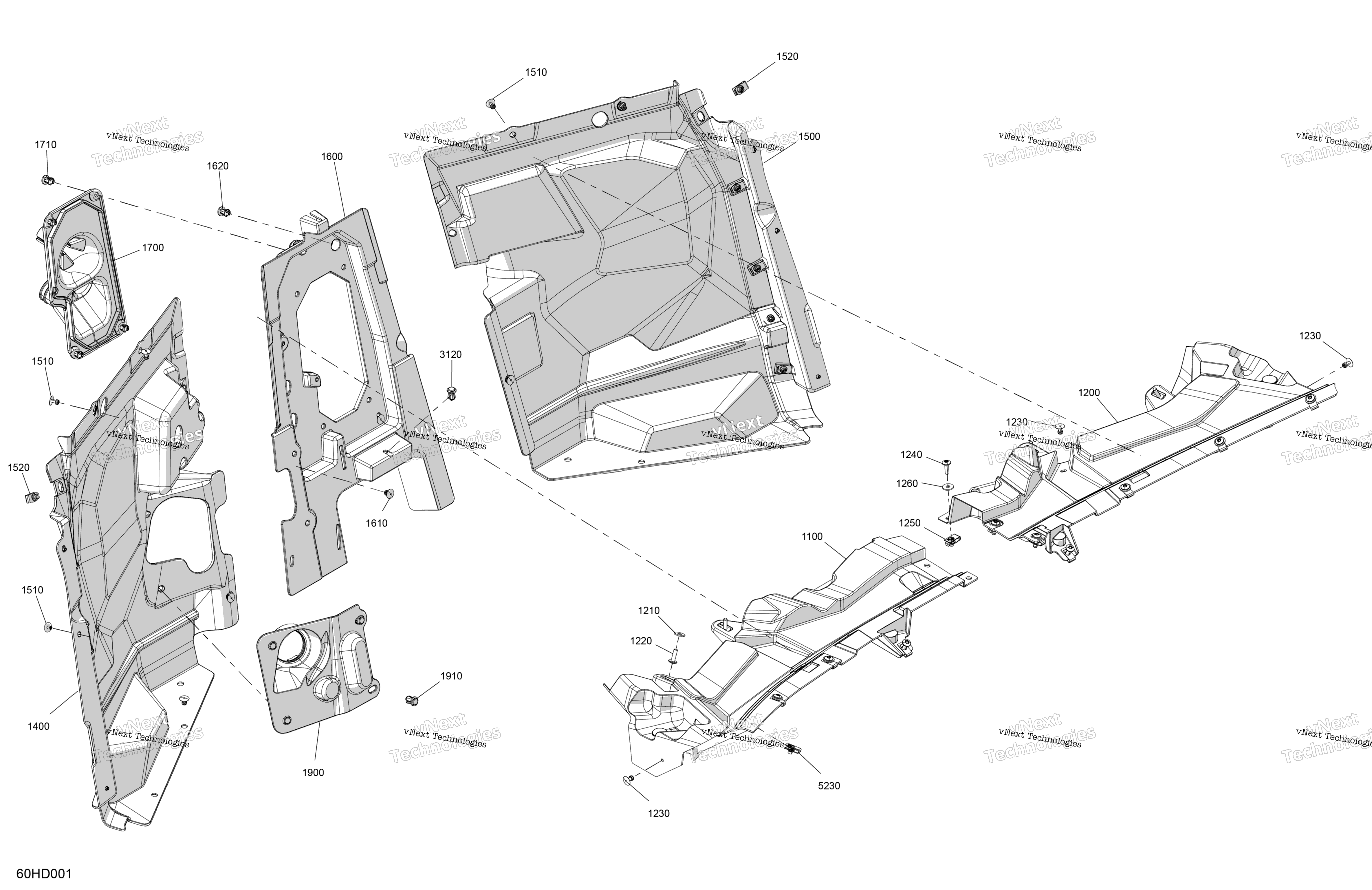 Cab Interior Firewall