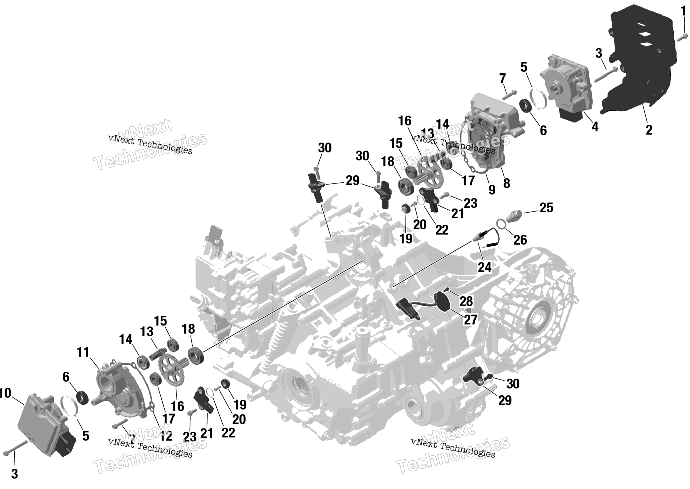 Rotax Gearbox Servo Motors