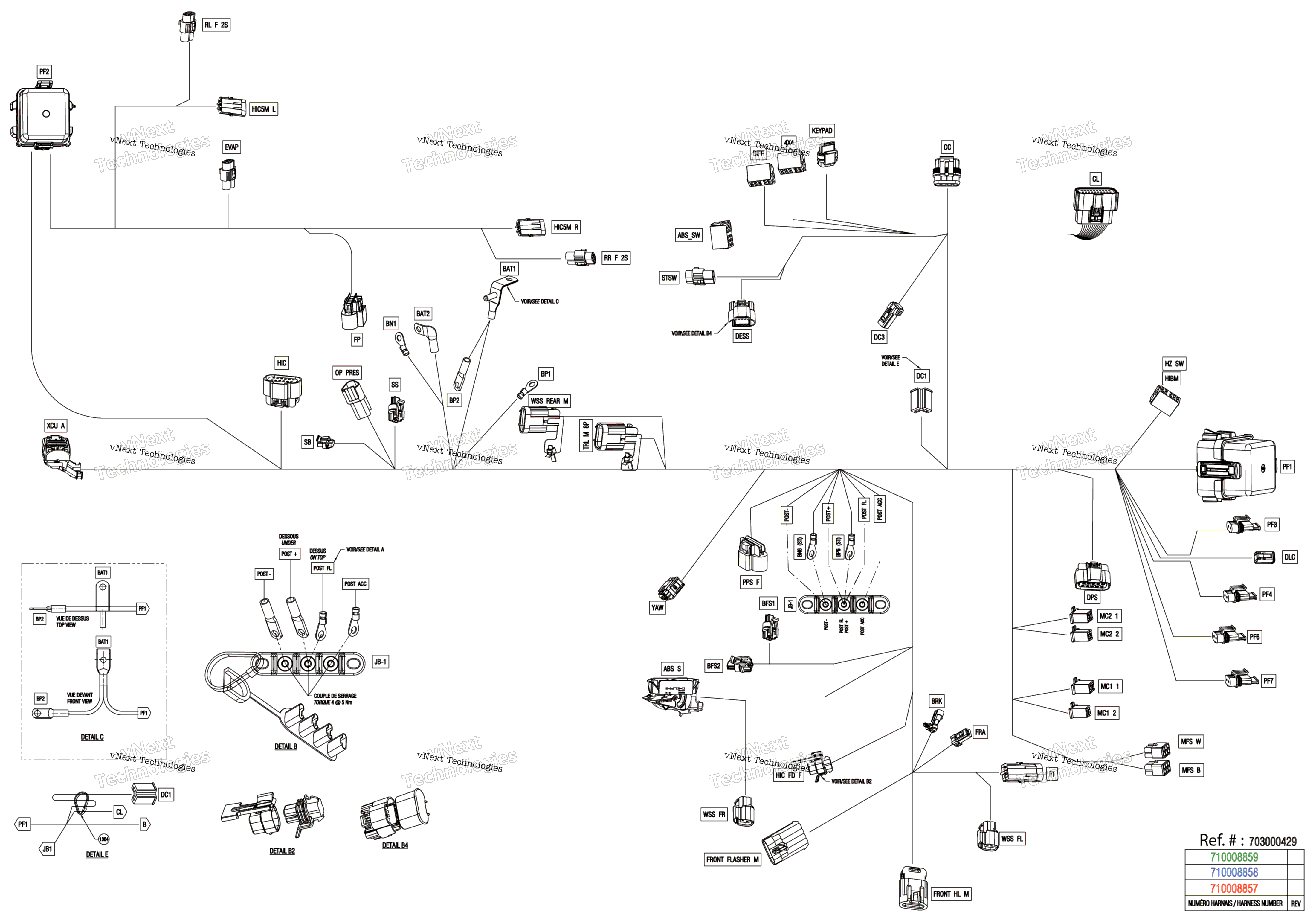 Электрооборудование - Main Harness - 710008859