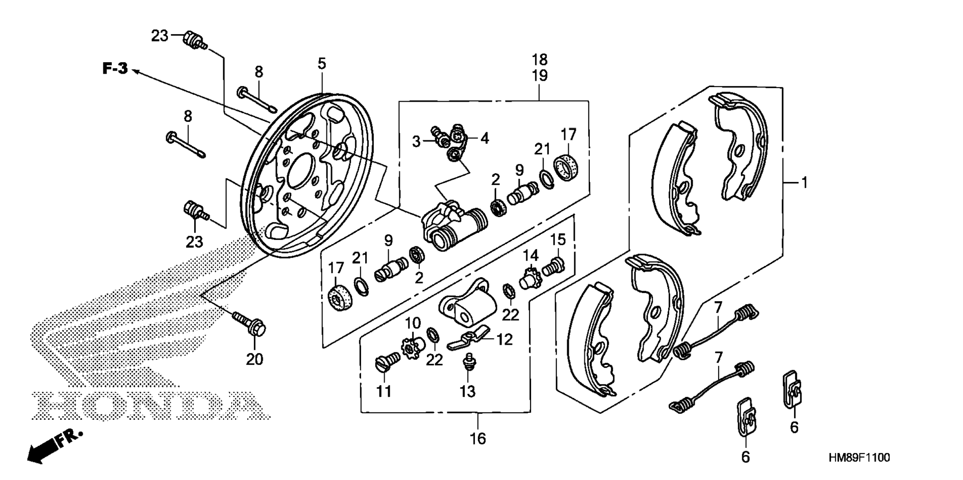 Передняя часть BRAKE PANEL