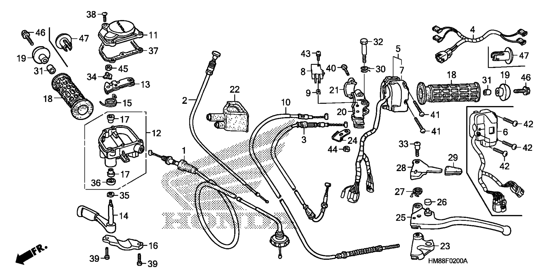 ручка LEVERS / SWITCHES / CABLES